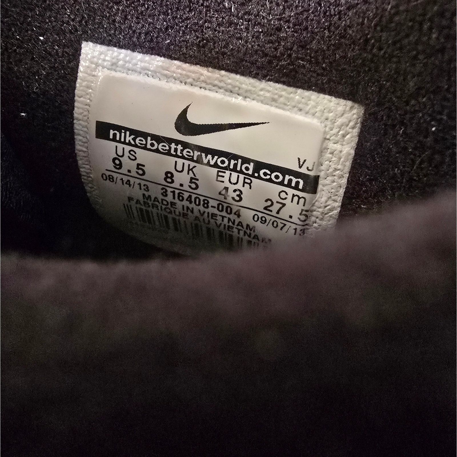 Nike Black Grey Detailed | NIKE | High Top Sneaks Size US 9.5 / EU 42-43 - 5 Thumbnail
