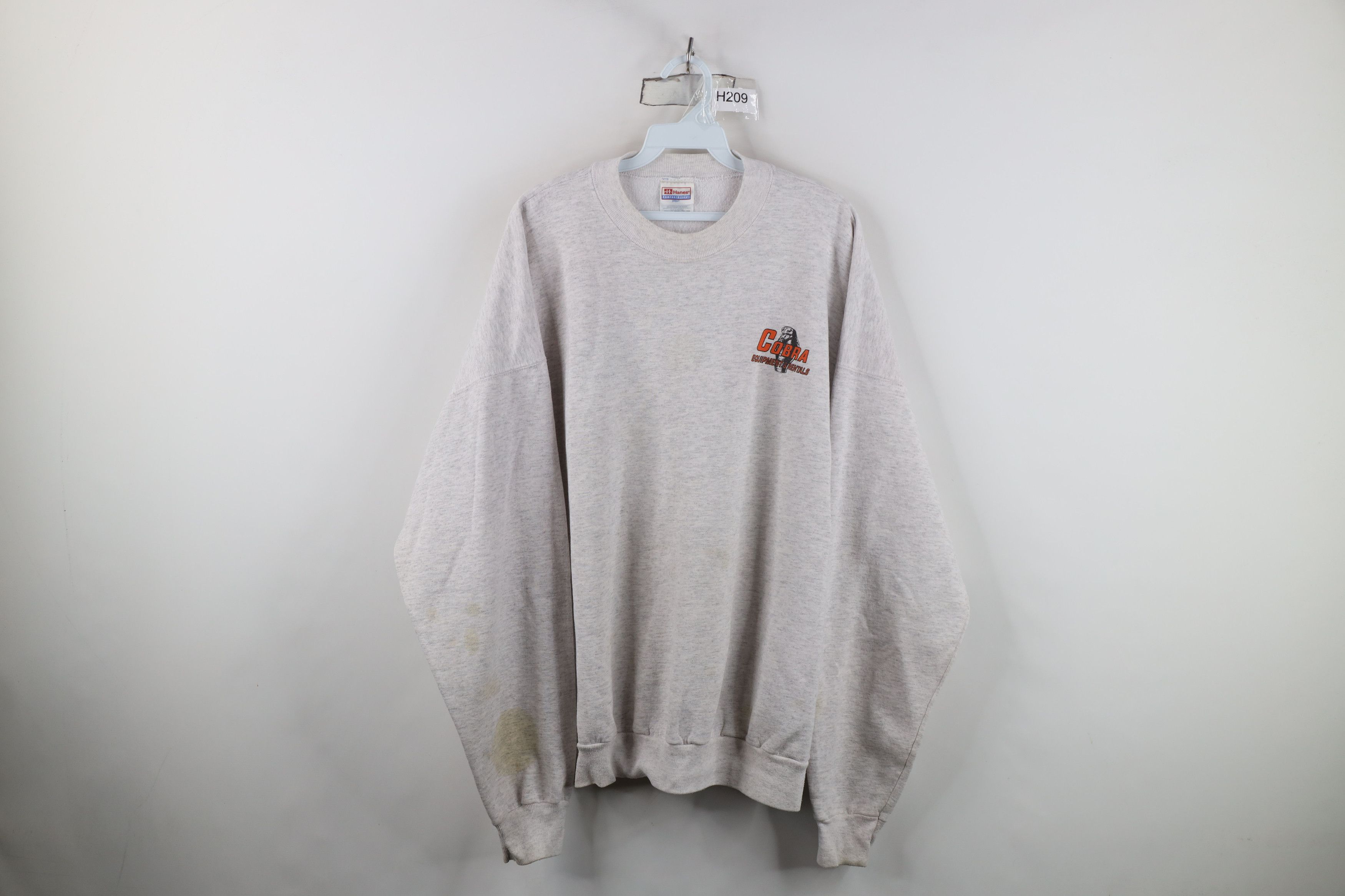 Vintage Vintage 90s Streetwear Cobra Equipment Snake Sweatshirt Gray Size US XXL / EU 58 / 5 - 1 Thumbnail
