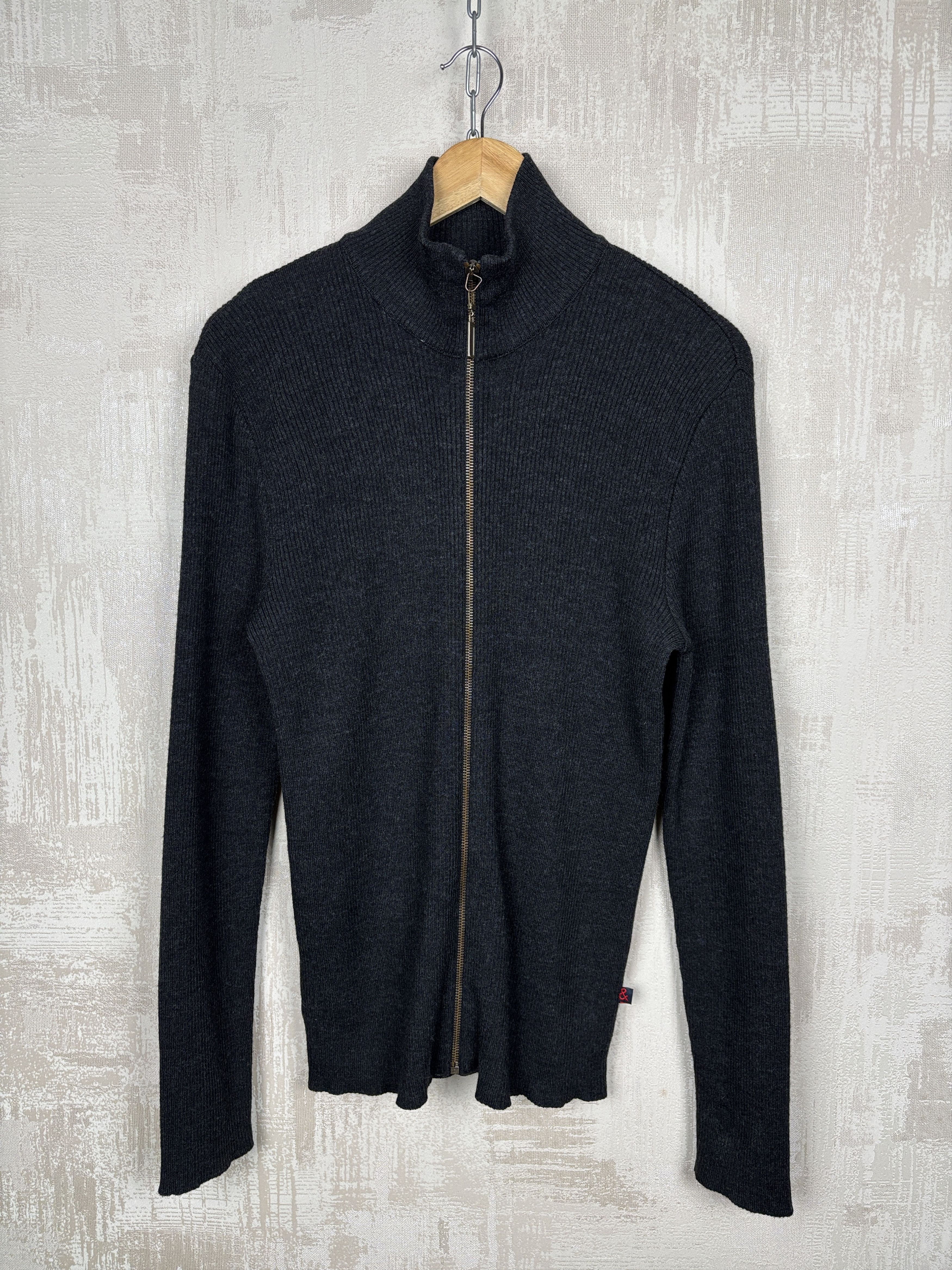 Dolce & Gabbana Vintage D&G Dolce & Gabbana Zip Ribbed Sweater Wool Blend Size US M / EU 48-50 / 2 - 2 Thumbnail