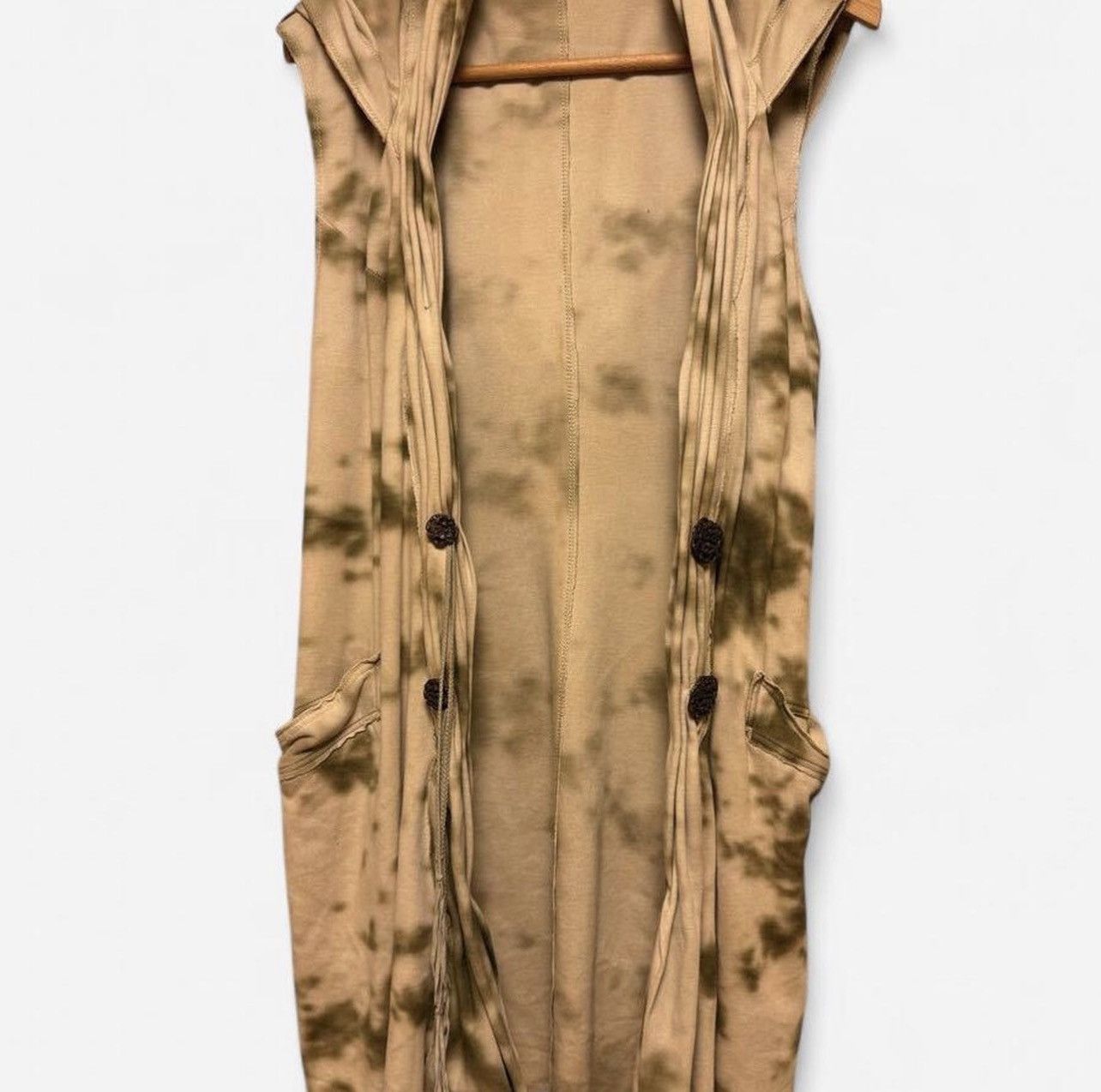 14th Addiction 14th addiction sleeveless handmade buttons dyed hooded vest Size US M / EU 48-50 / 2 - 1 Thumbnail