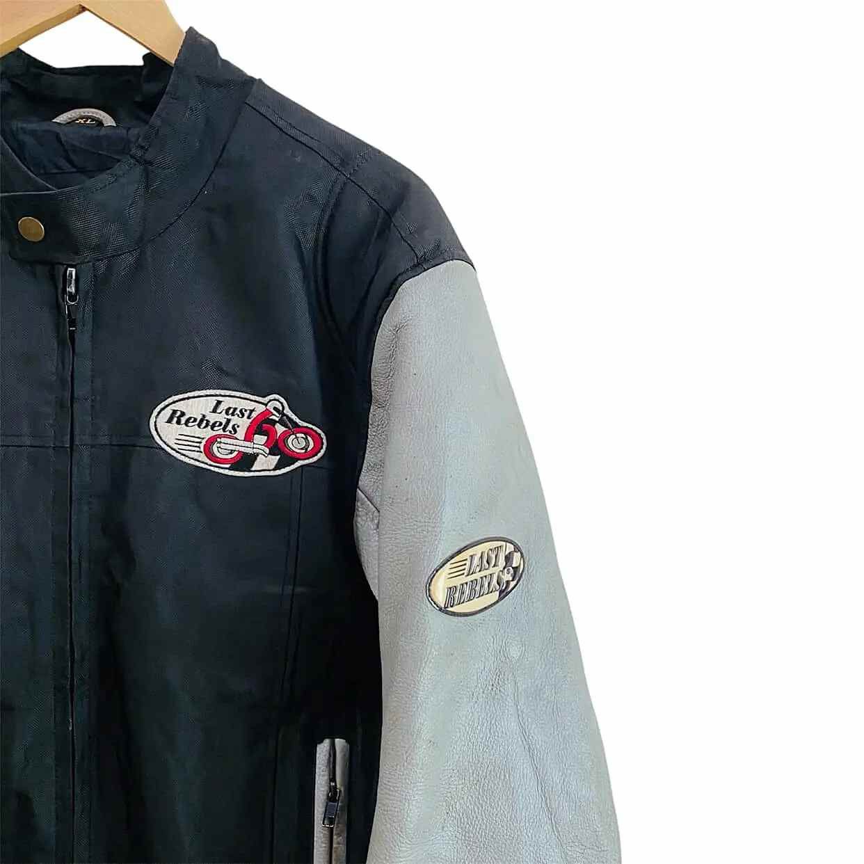 Other Vtg LAST REBLS Biker Motorcycle Guard Jacket Leather Sleeve Size US XL / EU 56 / 4 - 4 Thumbnail