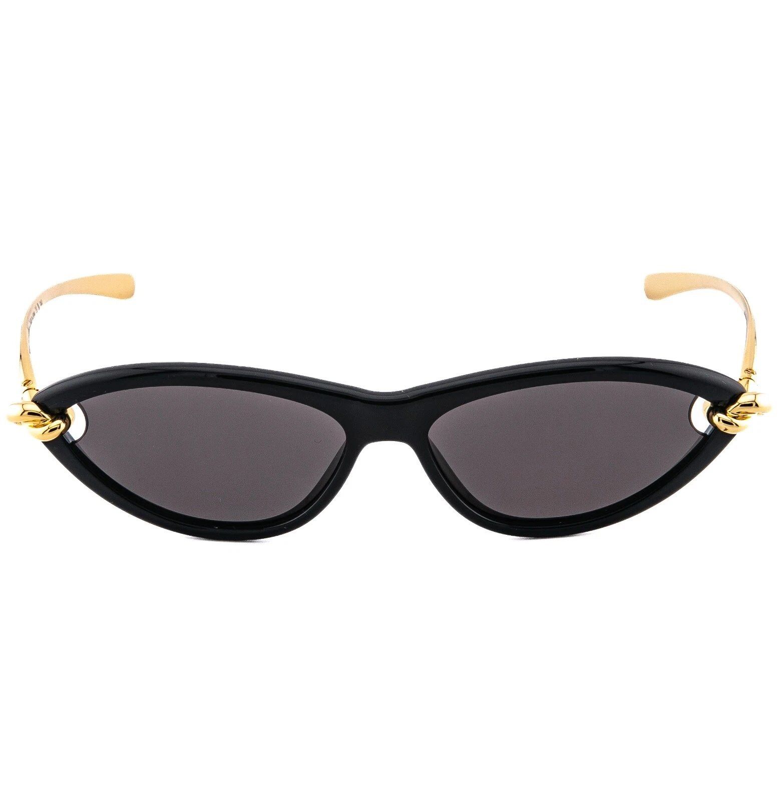 Bottega Veneta BOTTEGA VENETA KNOT Cat BV1390S Gold Black Narrow 1390 001 Size ONE SIZE - 5 Thumbnail