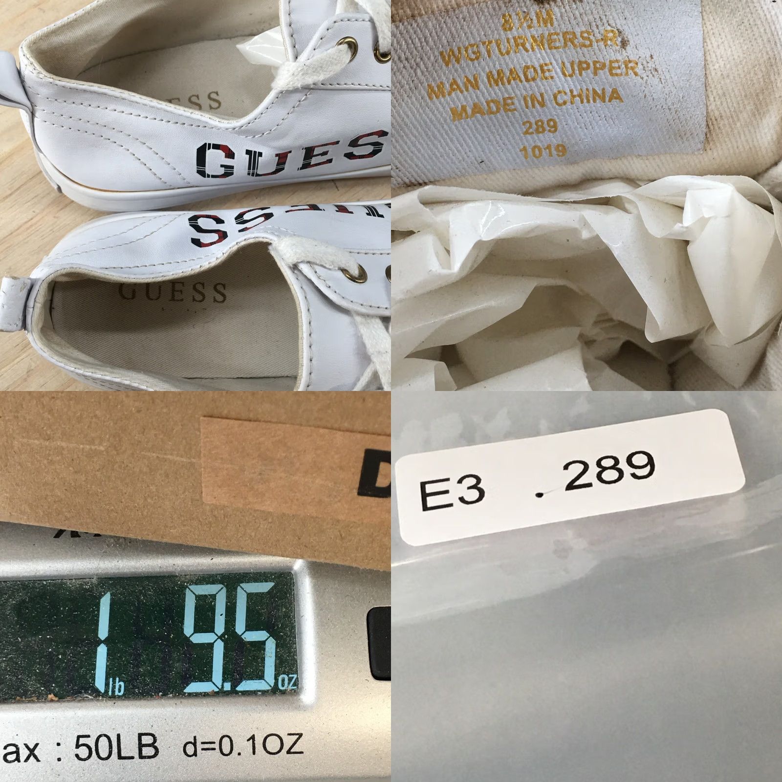 Guess Guess Shoes Womens 8.5 M Turners Casual Low Top Sneakers White Lace Up Comfort Size M / US 6-8 / IT 42-44 - 10 Thumbnail