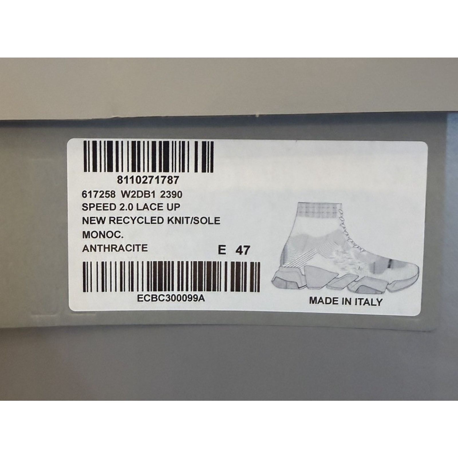 Balenciaga Size 47EU/14US - Balenciaga Speed Lace Up NEW/RETAIL $1K! Size US 14 / EU 47 - 9 Thumbnail