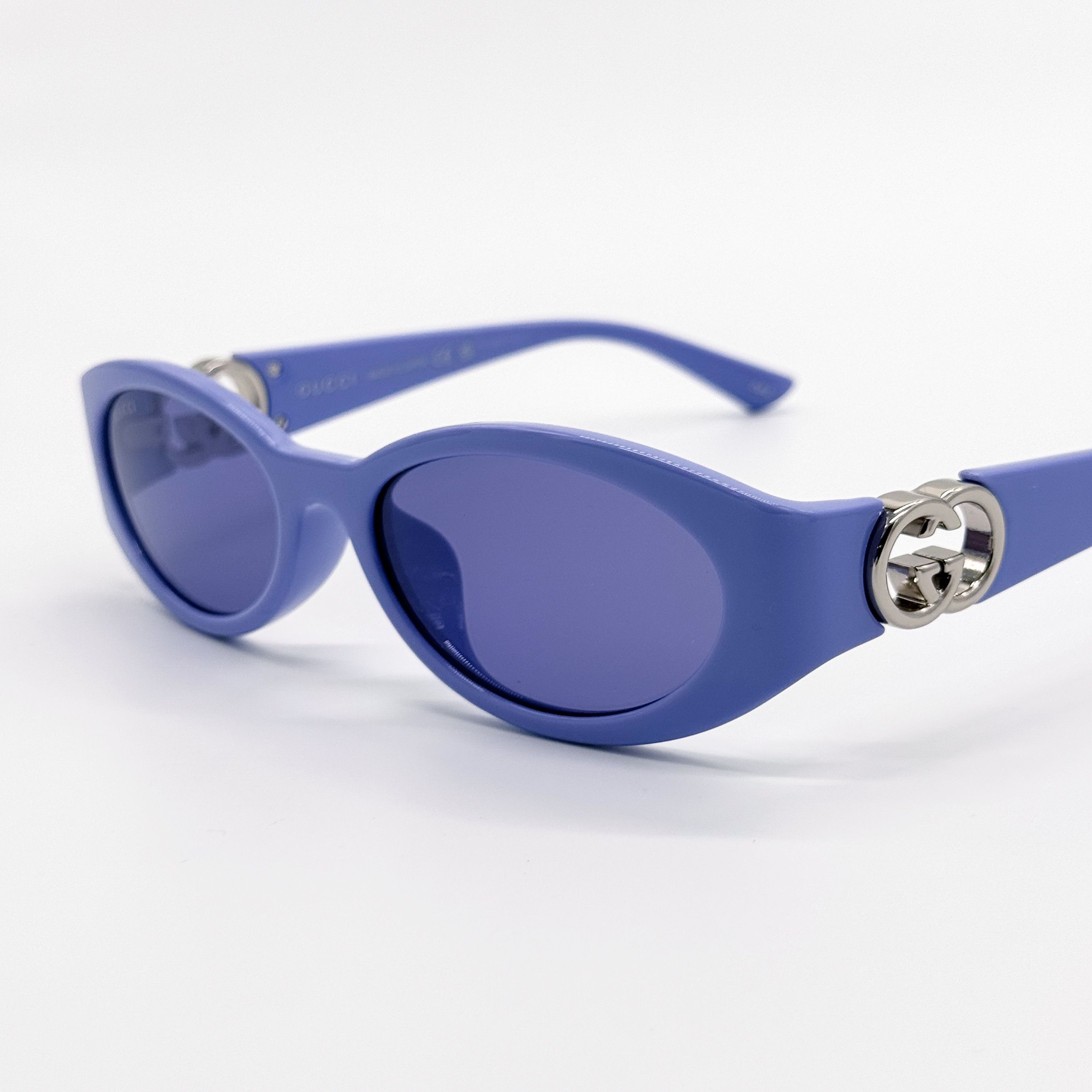 Gucci NEW GUCCI SUNGLASSES WOMEN OVAL PURPLE GUCCI GG1662SA 003 Size ONE SIZE - 6 Thumbnail