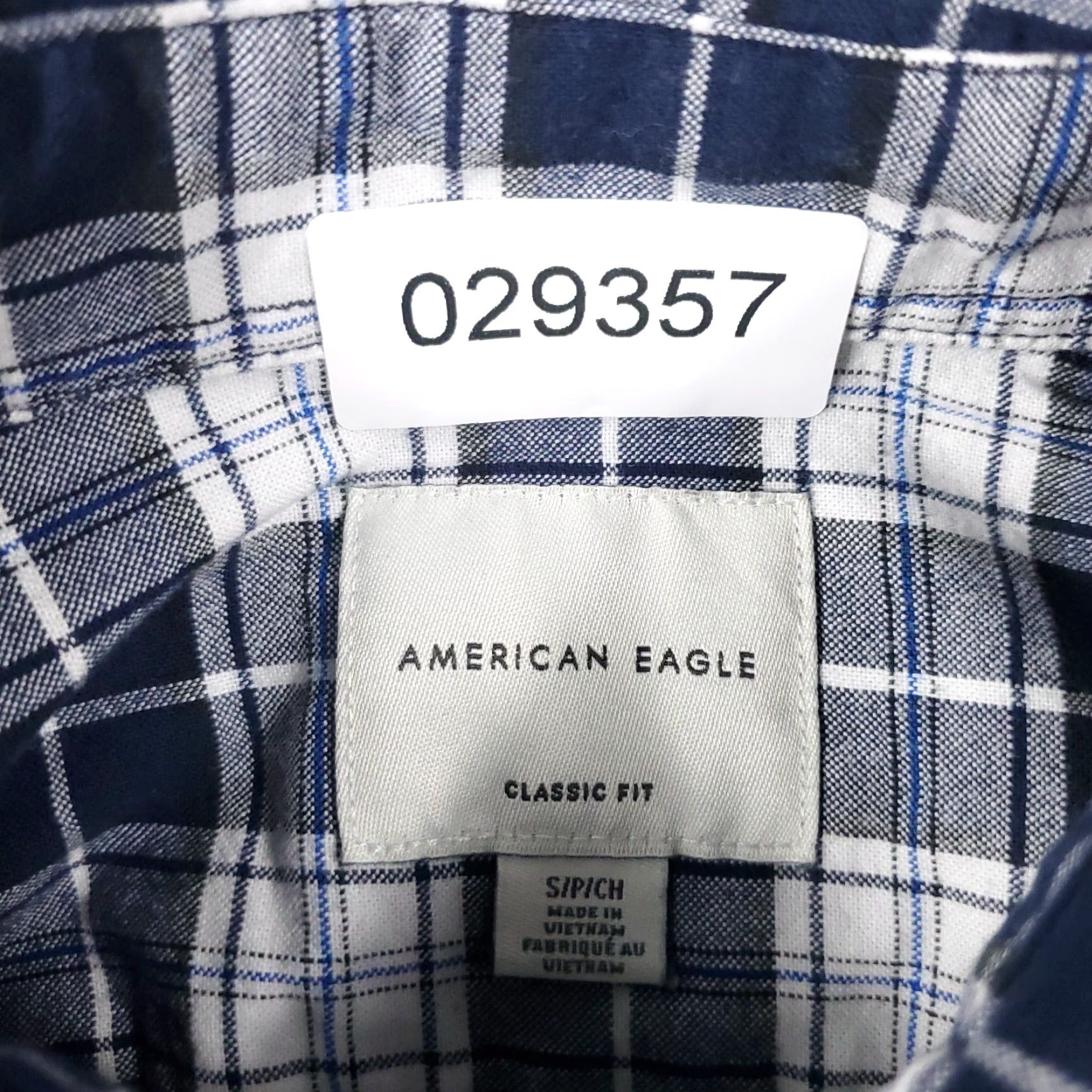 American Eagle Outfitters American Eagle Shirt Mens Small Blue Plaid Button Up Long Sleeve Size US S / EU 44-46 / 1 - 7 Thumbnail