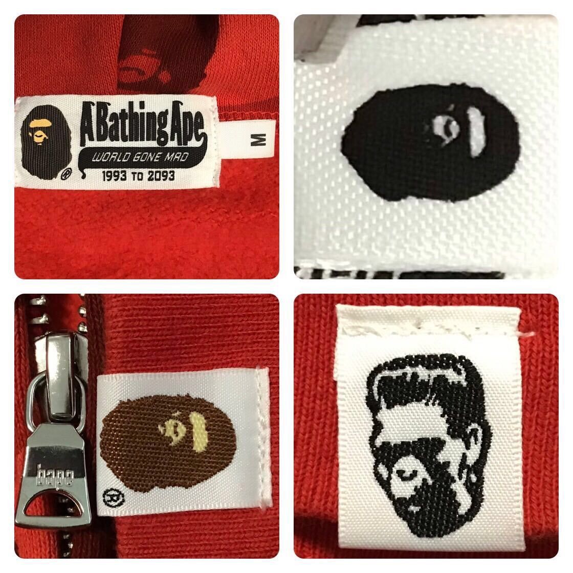 Bape BAPE DETACHABLE Shark full zip hoodie Red camo a bathing ape Size US M / EU 48-50 / 2 - 9 Thumbnail