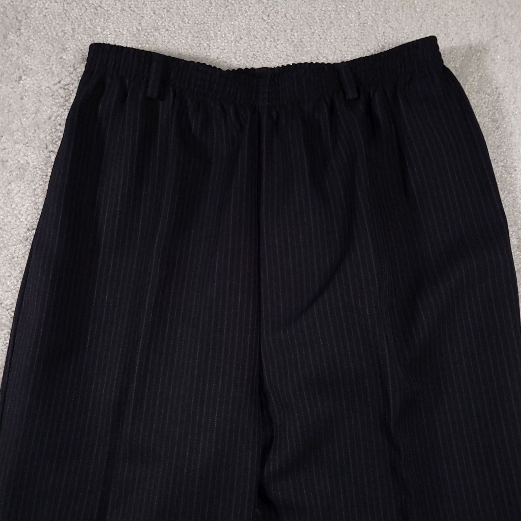 Vintage VINTAGE Alfred Dunner Pants Womens 12 Blue Pinstripe Trousers USA Classic Belt Loops Vtg Size 34" / US 12 / IT 48 - 3 Thumbnail
