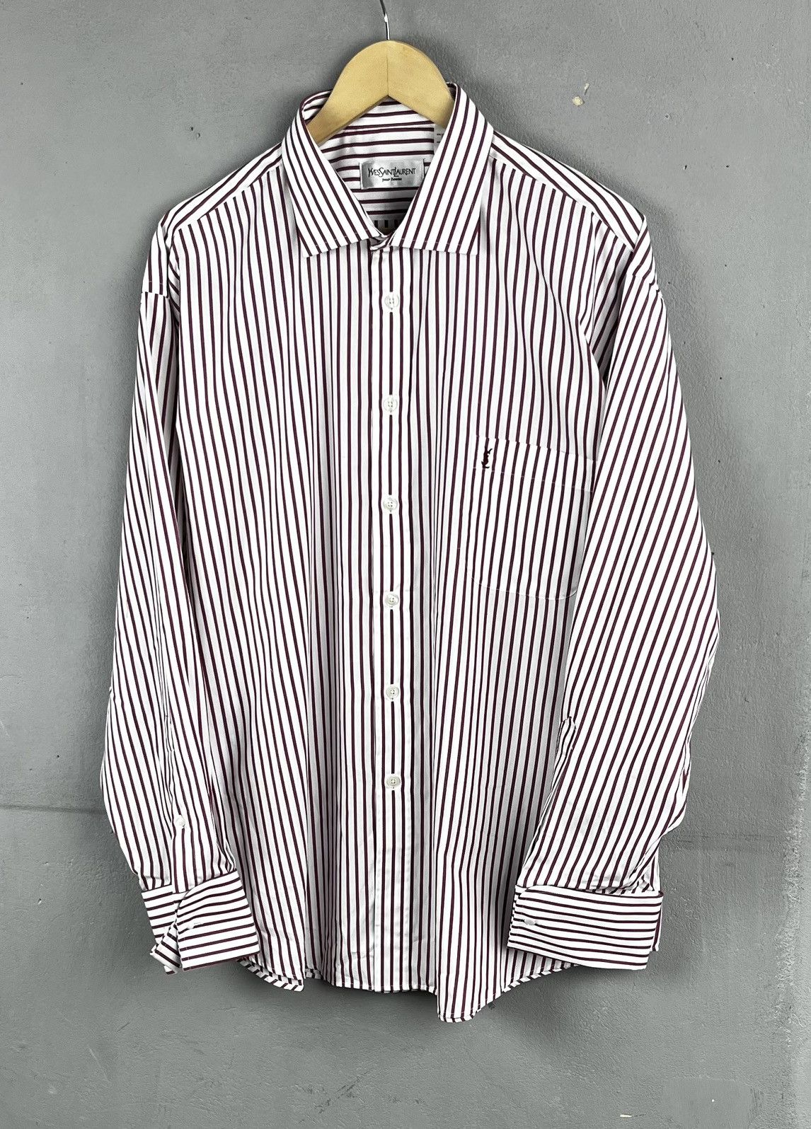 Yves Saint Laurent YSL button shirt vintage rare Size US L / EU 52-54 / 3 - 1 Thumbnail