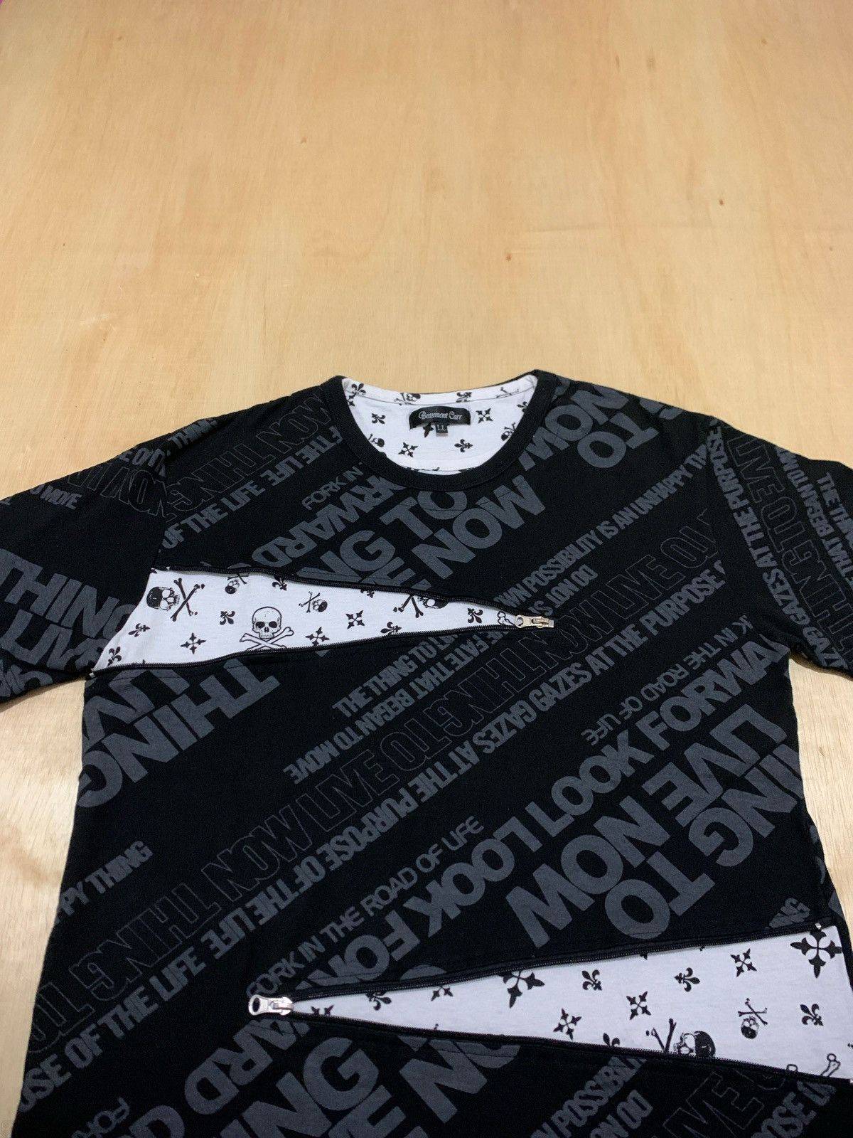 If Six Was Nine × Japanese Brand × Le Grande Bleu (L.G.B.) Y2k Poem Beaumont Carr Skull Zipper Ifsixwasnine Punk style Size US L / EU 52-54 / 3 - 3 Thumbnail