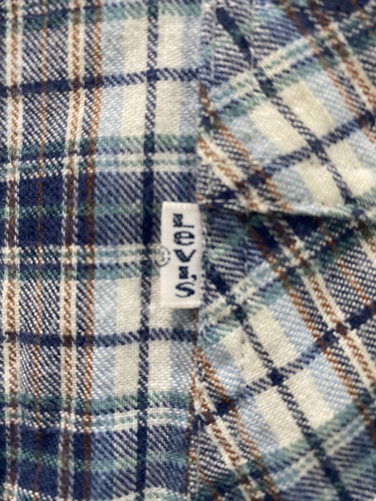 Levi's Vintage 70’s Levi’s White Tab Plaid Flannel Button Up Shirt Size US M / EU 48-50 / 2 - 3 Thumbnail