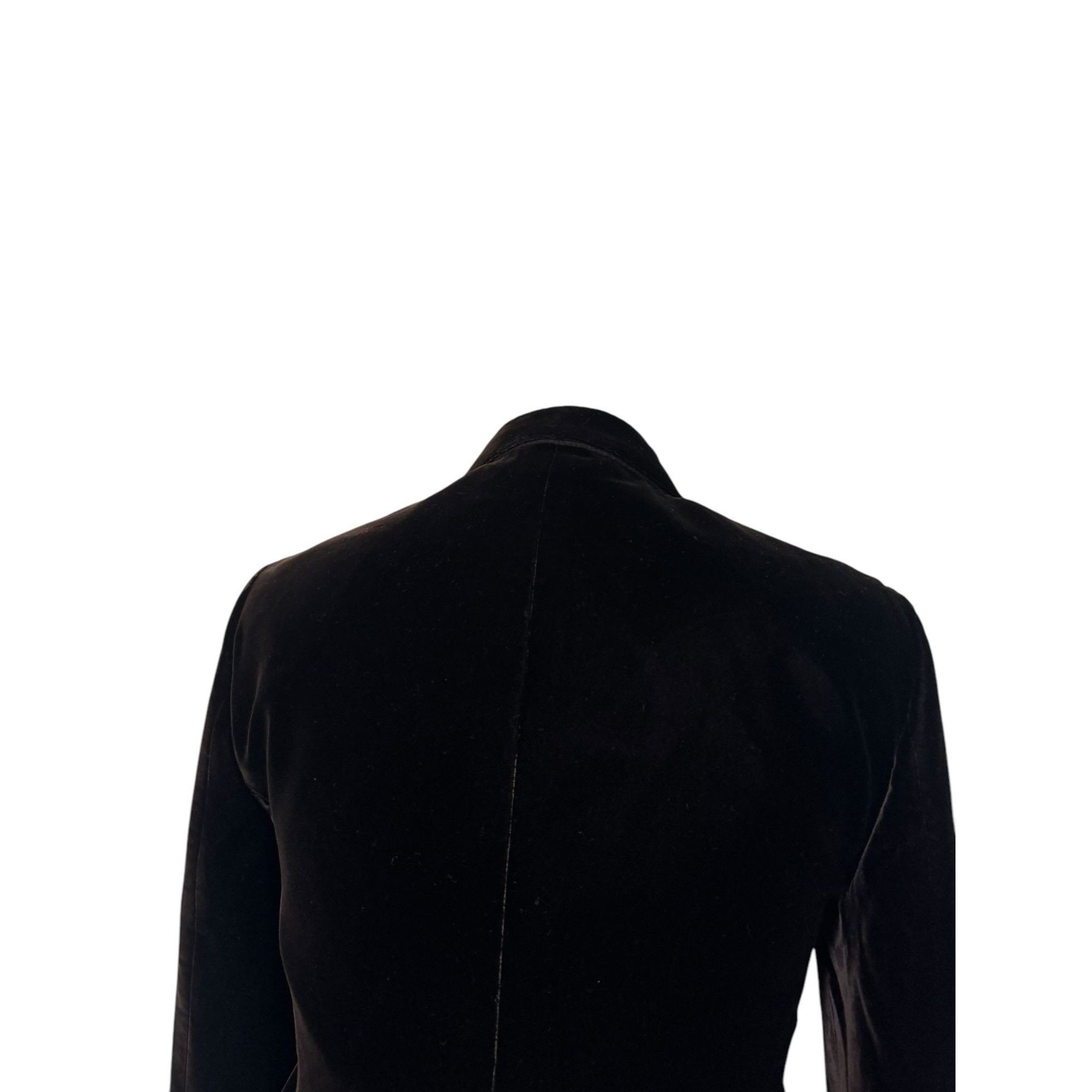 Saint Laurent Paris Hedi Slimane FW 2016 Velvet Blazer Jacket Size 34R - 6 Thumbnail