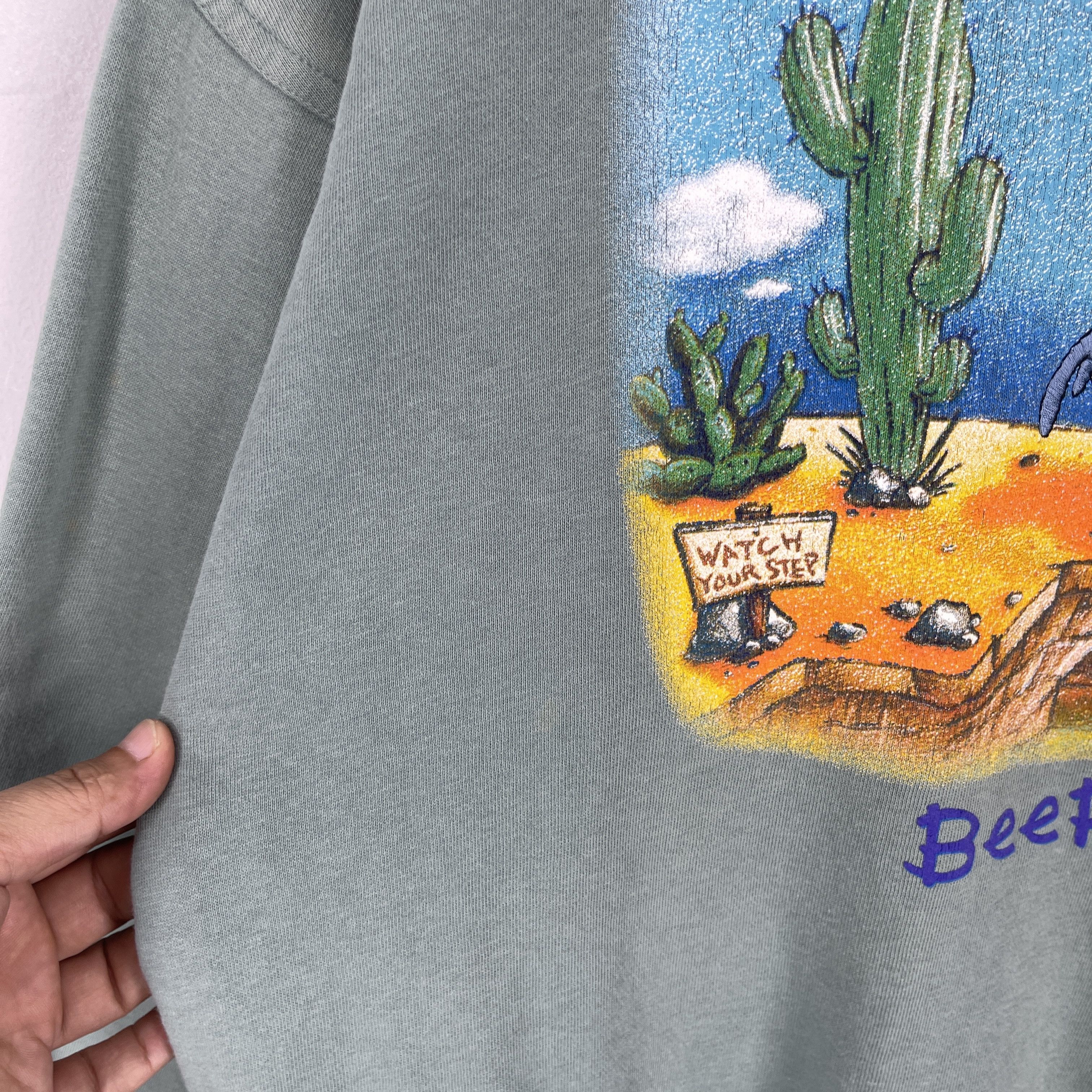 Warner Bros Vintage Wile E. Coyote And Road Runner Cartoon Sweatshirt Size US L / EU 52-54 / 3 - 8 Thumbnail