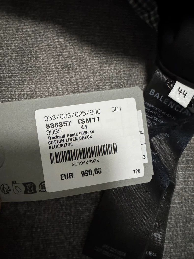 Balenciaga Balenciaga size 44 Autumn plaid cotton and linen blended s Size US 28 / EU 44 - 3 Thumbnail