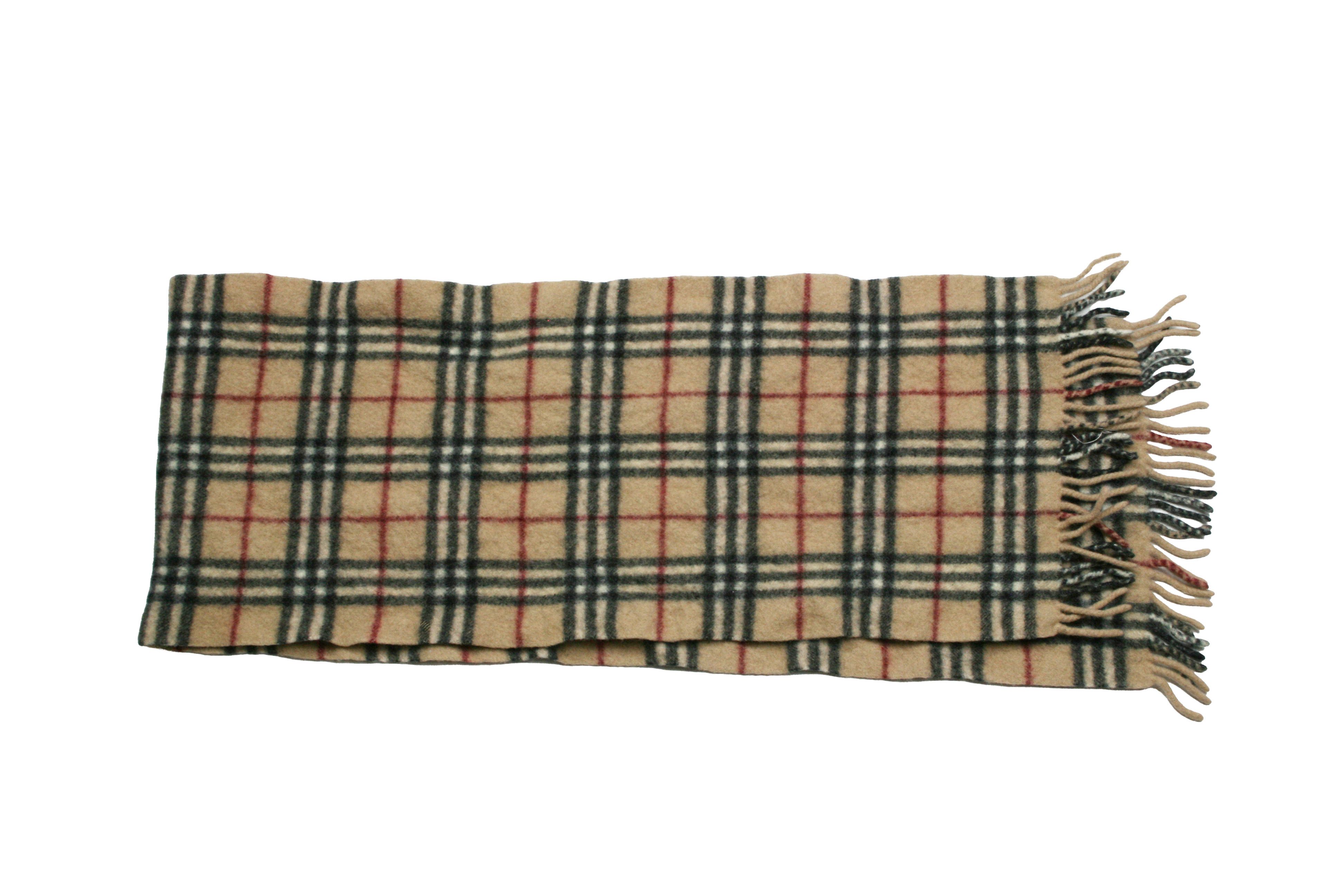 Burberry 00S Nova Check Wool Scarf Vintage Size ONE SIZE - 4 Thumbnail