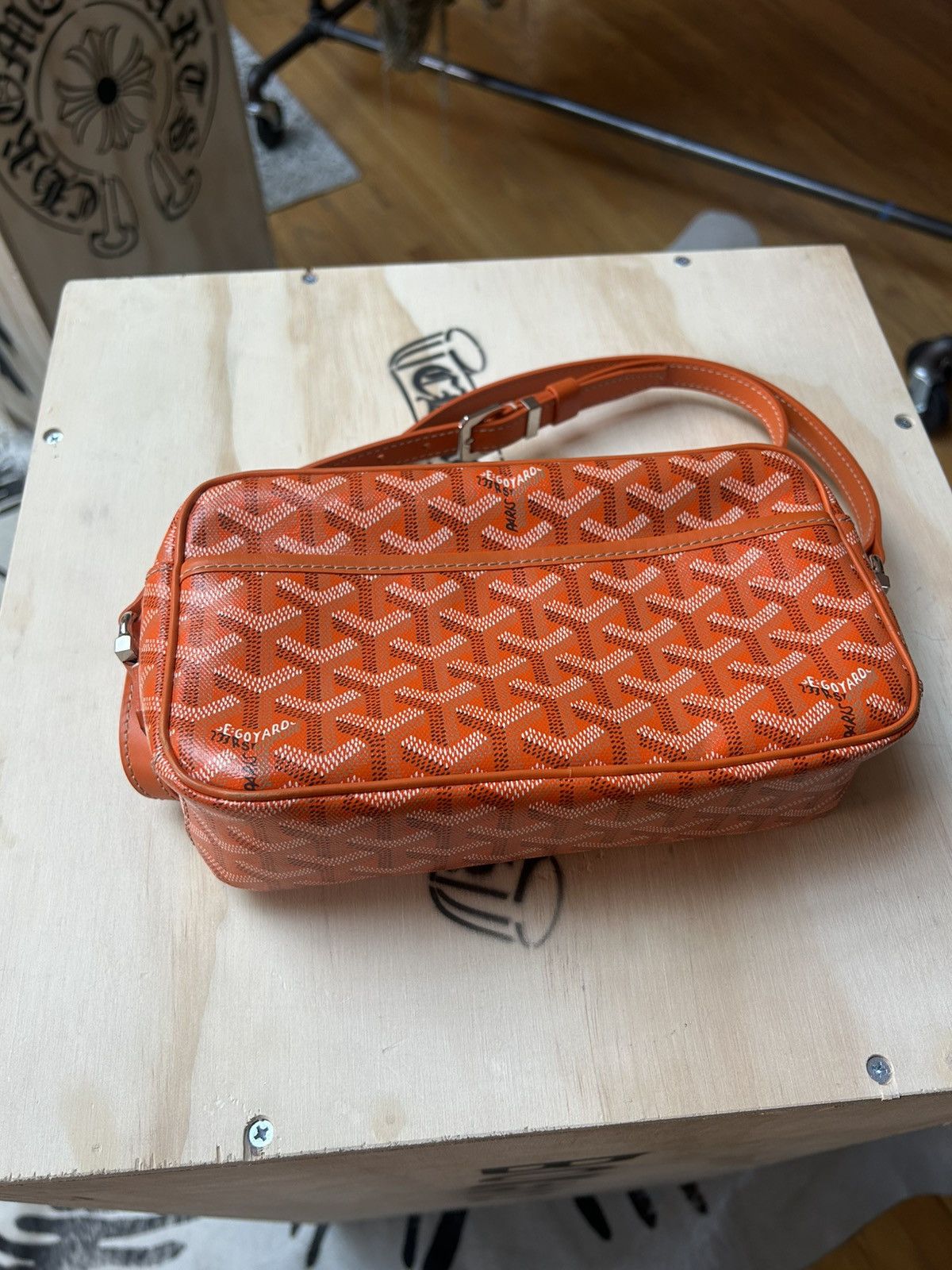 Goyard Orange Cap Vert Side Bag