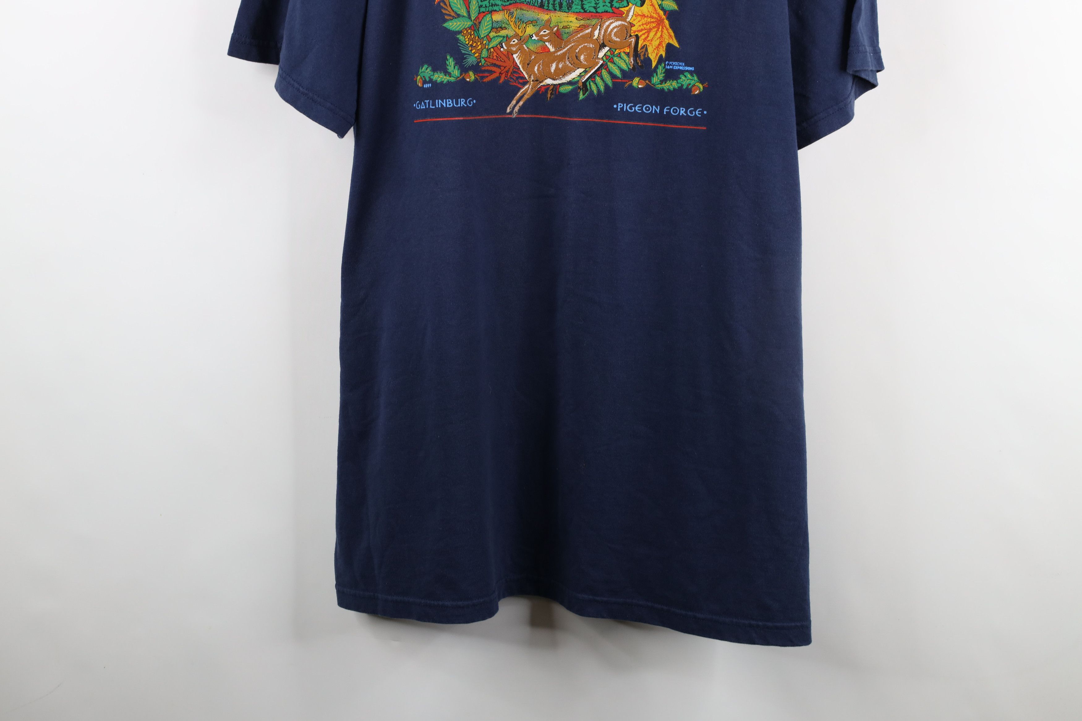 Vintage Vintage 90s Spell Nature Great Smoky Mountains T-Shirt Blue Size US XXL / EU 58 / 5 - 3 Thumbnail