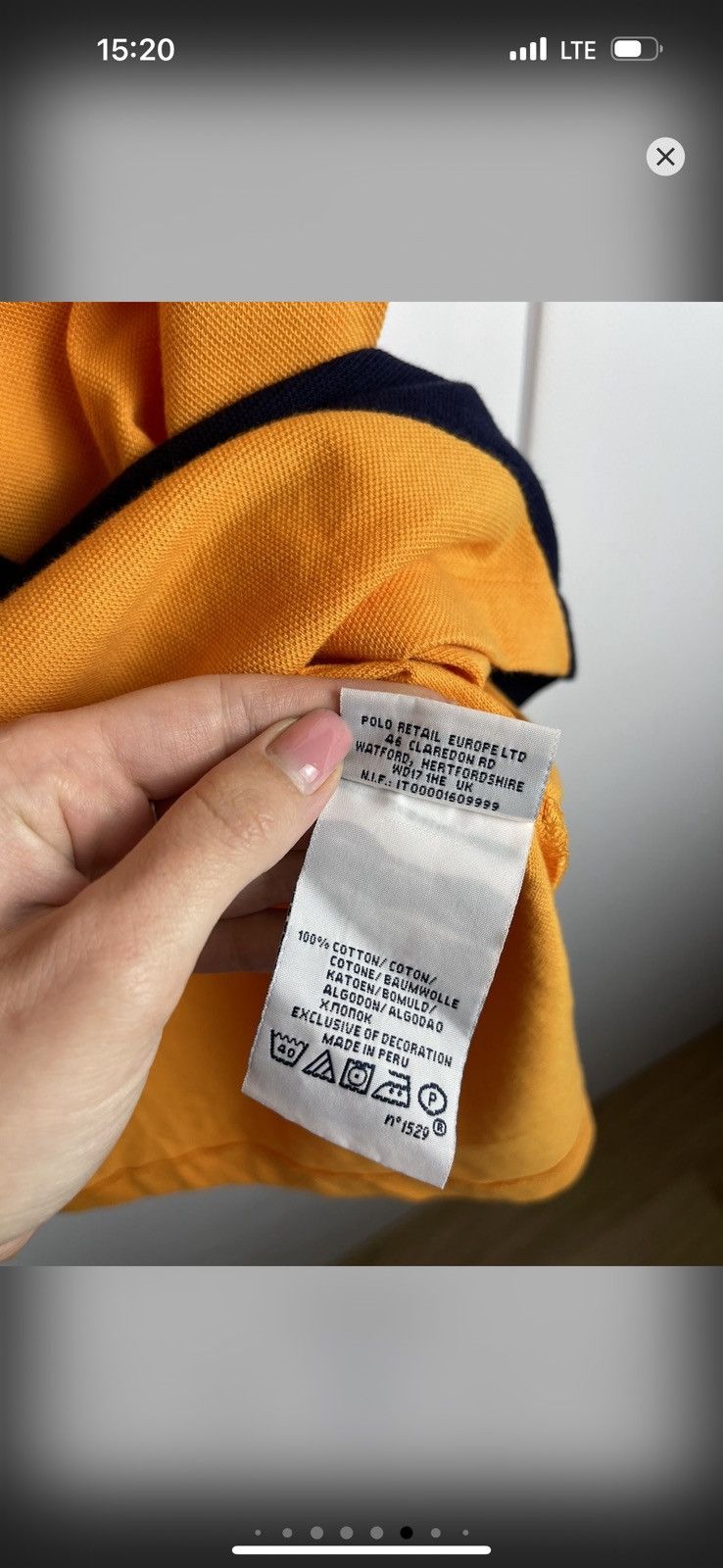 Polo Ralph Lauren × Vintage Vintage polo Ralph Lauren big logo size XL-XXL orange rare Size US XL / EU 56 / 4 - 10 Thumbnail