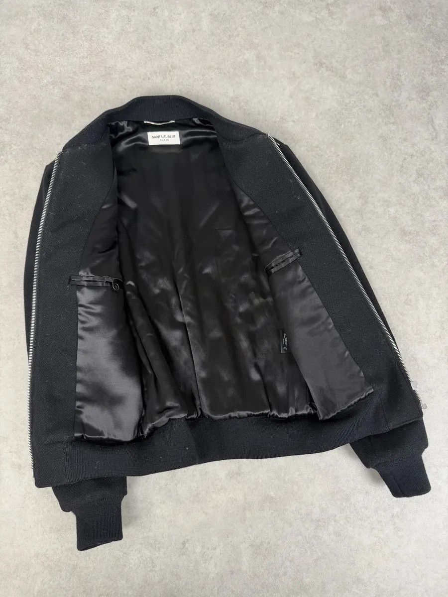 Saint Laurent Paris AW2015 Saint Laurent Black Wool Multi Zip Jacket by Hedi Slimane Size US S / EU 44-46 / 1 - 7 Thumbnail