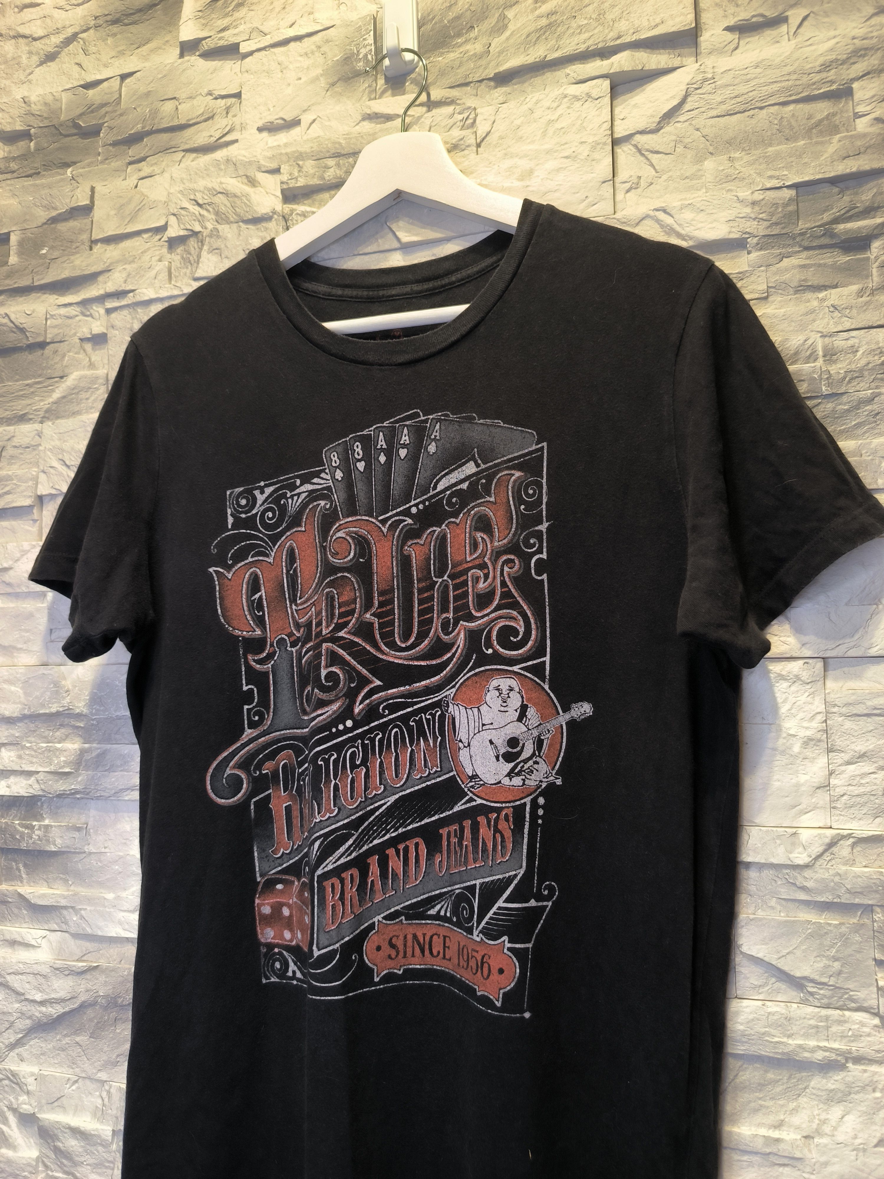True Religion × Vintage True Religion T-Shirt Tee Vintage TR Black Logo Size US M / EU 48-50 / 2 - 2 Thumbnail