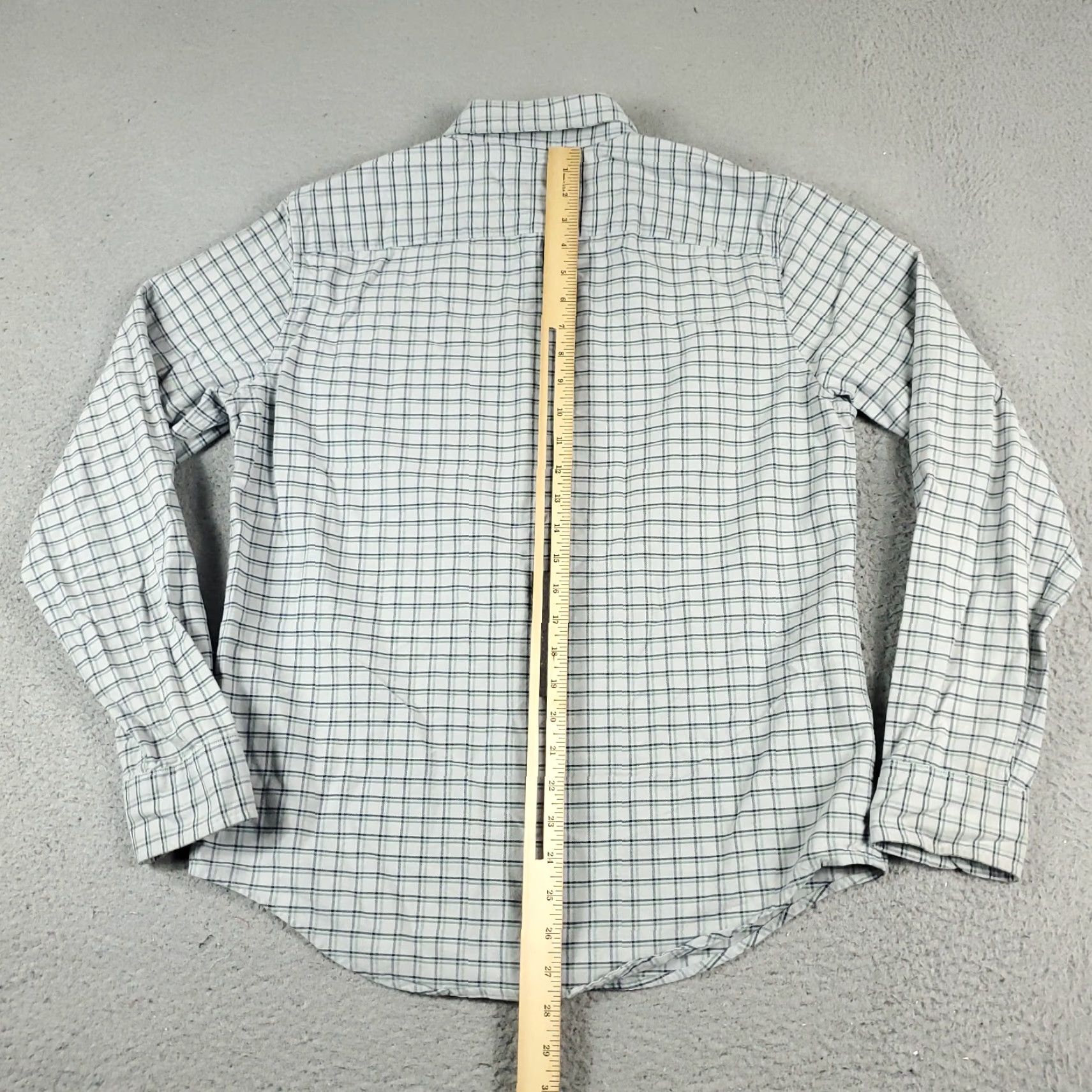Abercrombie & Fitch Abercrombie & Fitch Shirt Mens Medium Blue Green Check Button Up Long Sleeve Size US XL / EU 56 / 4 - 4 Thumbnail