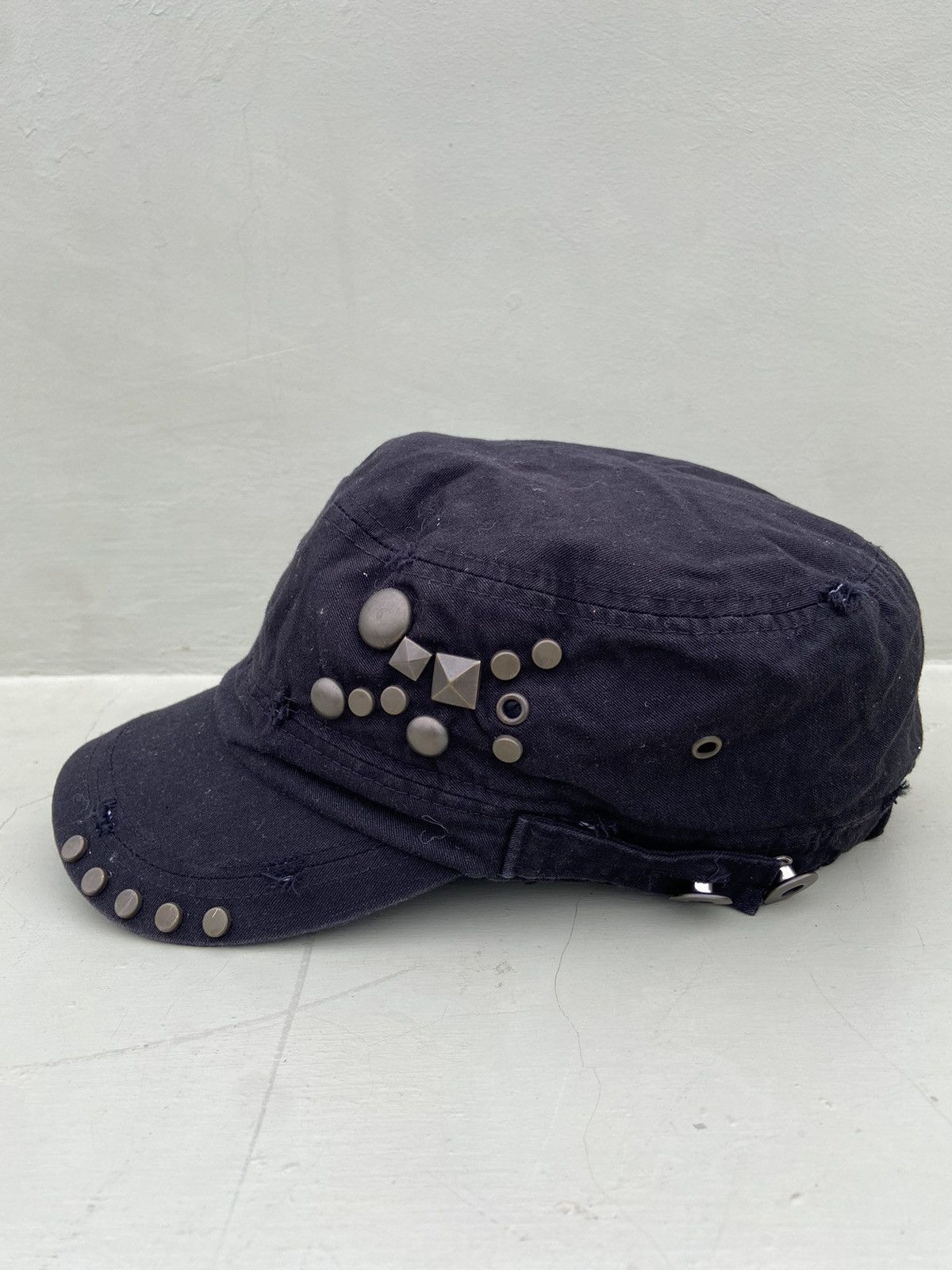 If Six Was Nine 2000s ace caps patrol hat studded with iron buttons Size ONE SIZE - 2 Thumbnail