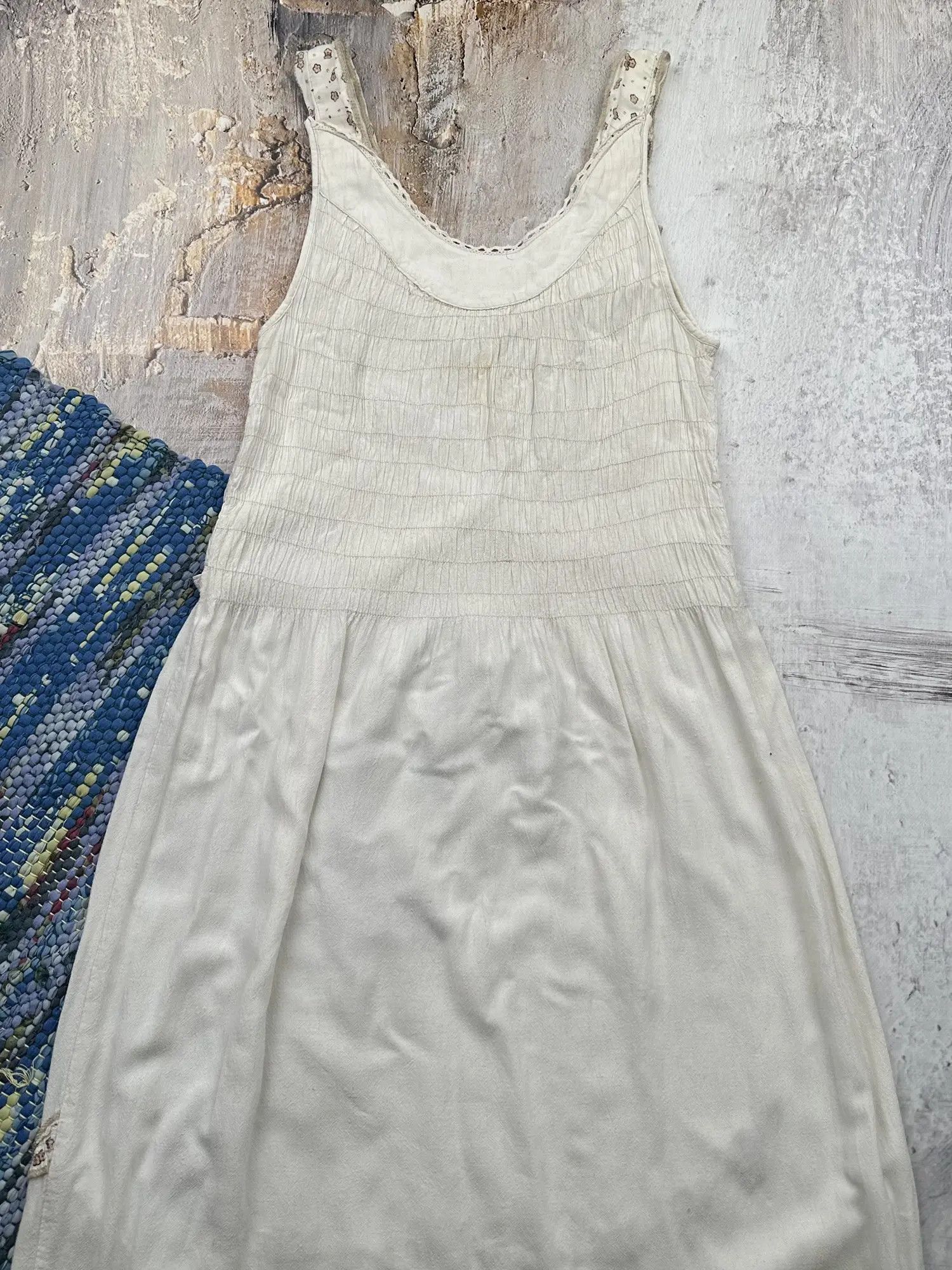 Japanese Brand Vintage Minimalist Dress With Embroidery A347(302) Size M / US 6-8 / IT 42-44 - 7 Thumbnail