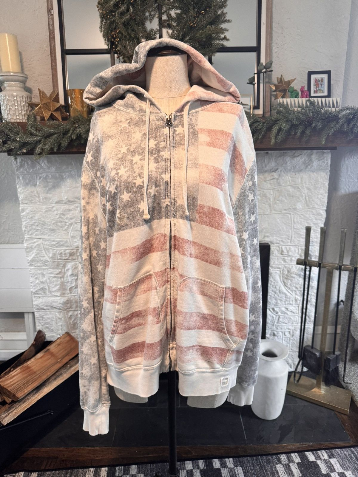Denim & Supply Ralph Lauren Denim & Supply Ralph Lauren American Flag Zip Up Hoodie Size US XL / EU 56 / 4 - 1 Thumbnail
