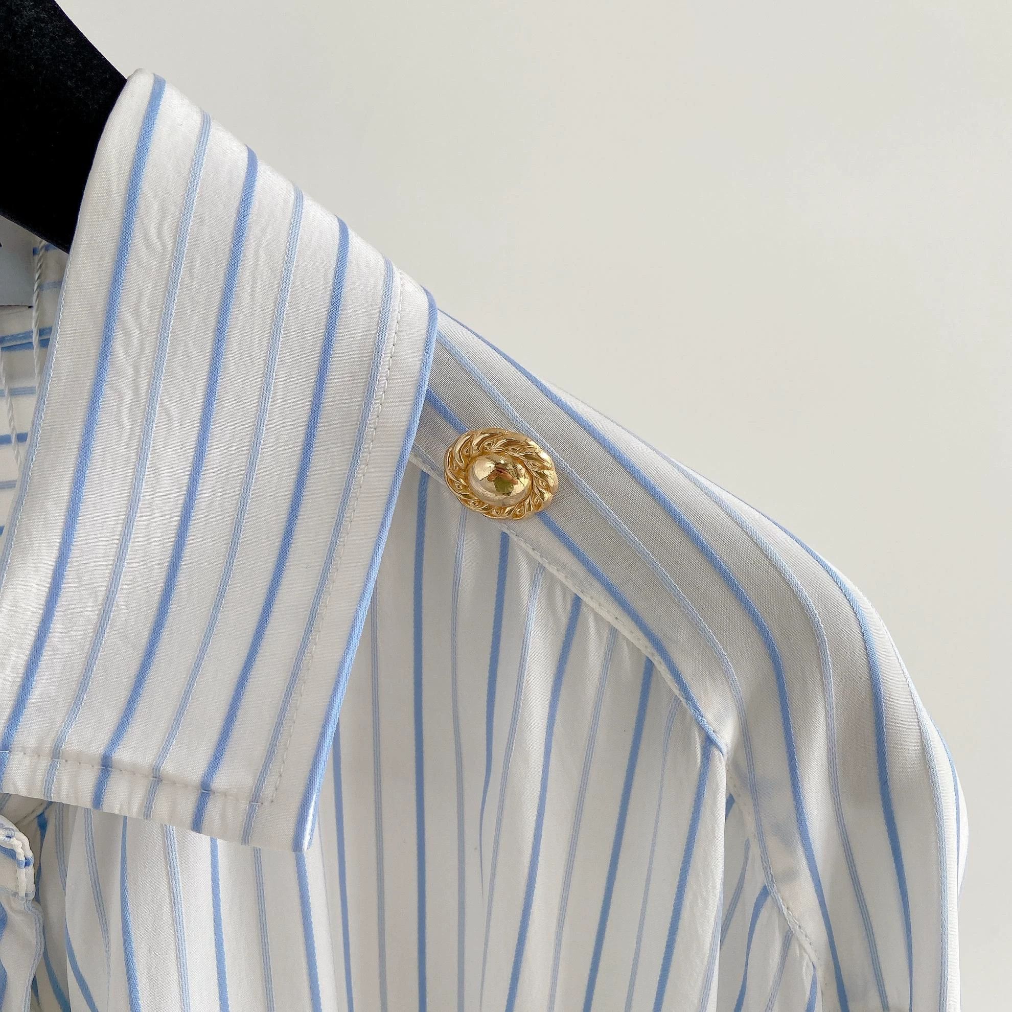 Balenciaga Balenciaga Irregular Stripe Shirt 34 Size XXS / US 00 / IT 34 - 5 Thumbnail