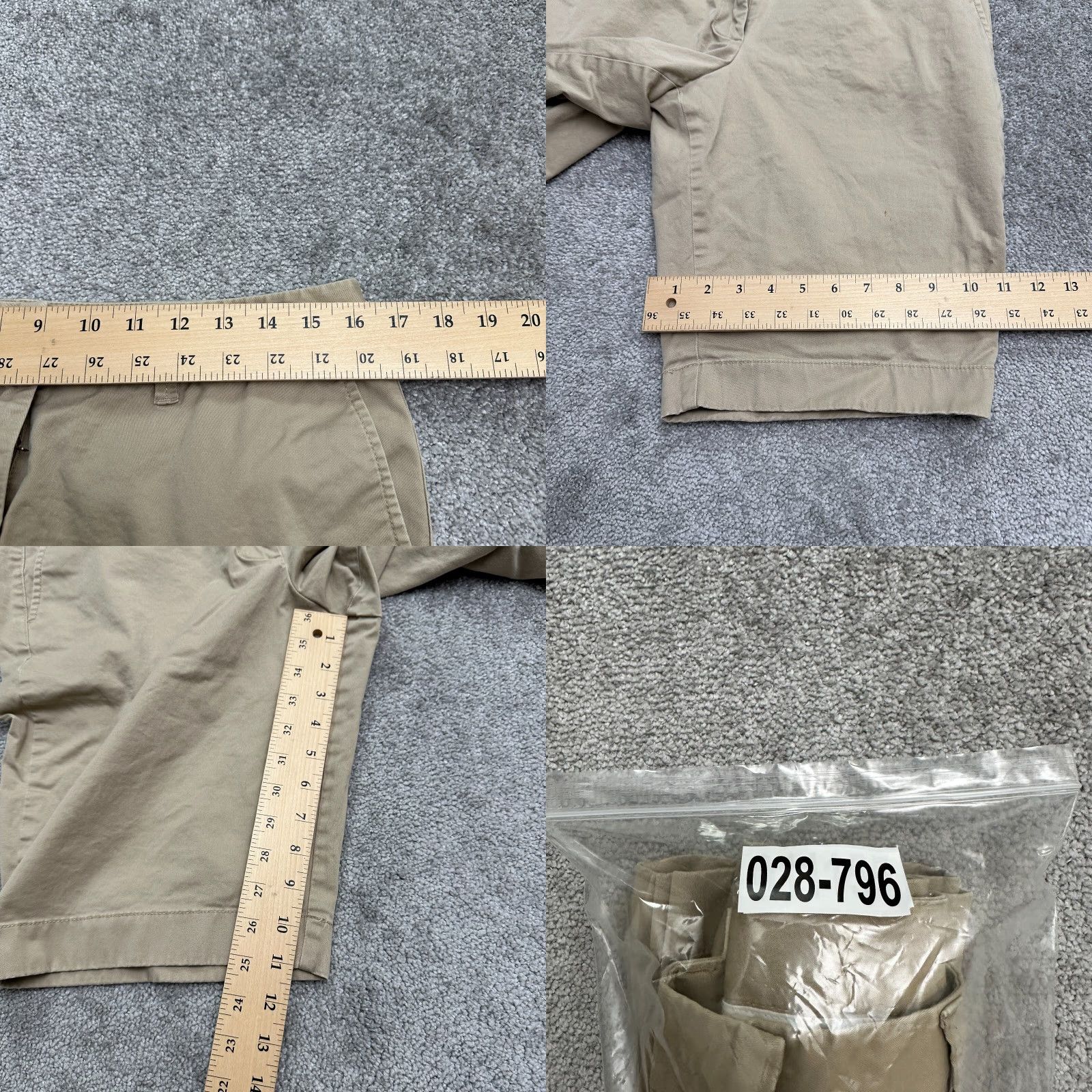 Vintage L.L. Bean Bermuda Shorts Womens 12 Reg High Rise Pocket Casual Khaki Brown 32x11 Size 34" / US 12 / IT 48 - 9 Thumbnail