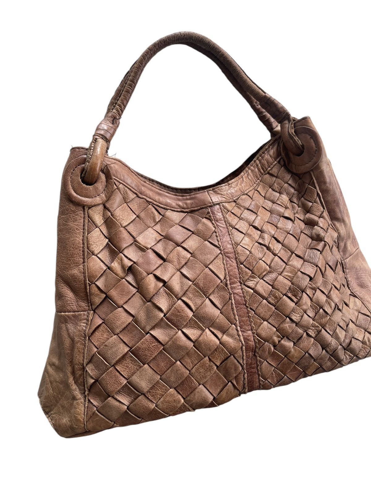 GOA GOA Woven Leather Tote Bag Size ONE SIZE - 5 Thumbnail