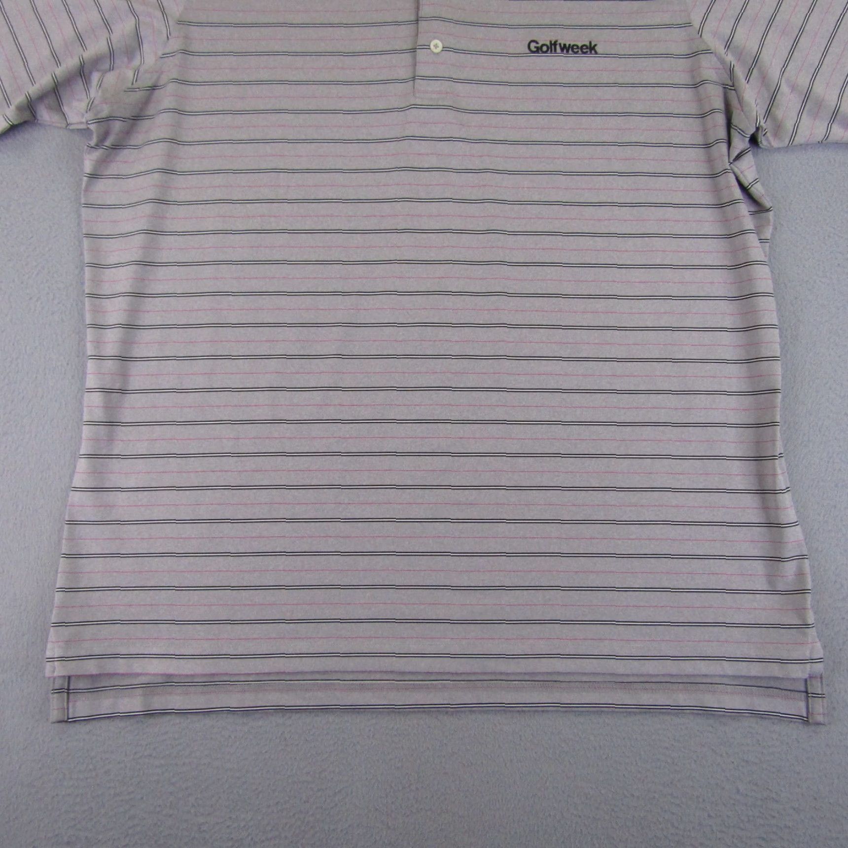 Vintage F&G Polo Shirt Mens Extra Large Gray Stripes Casual Golfweek Golfer Golf Size US XL / EU 56 / 4 - 5 Thumbnail
