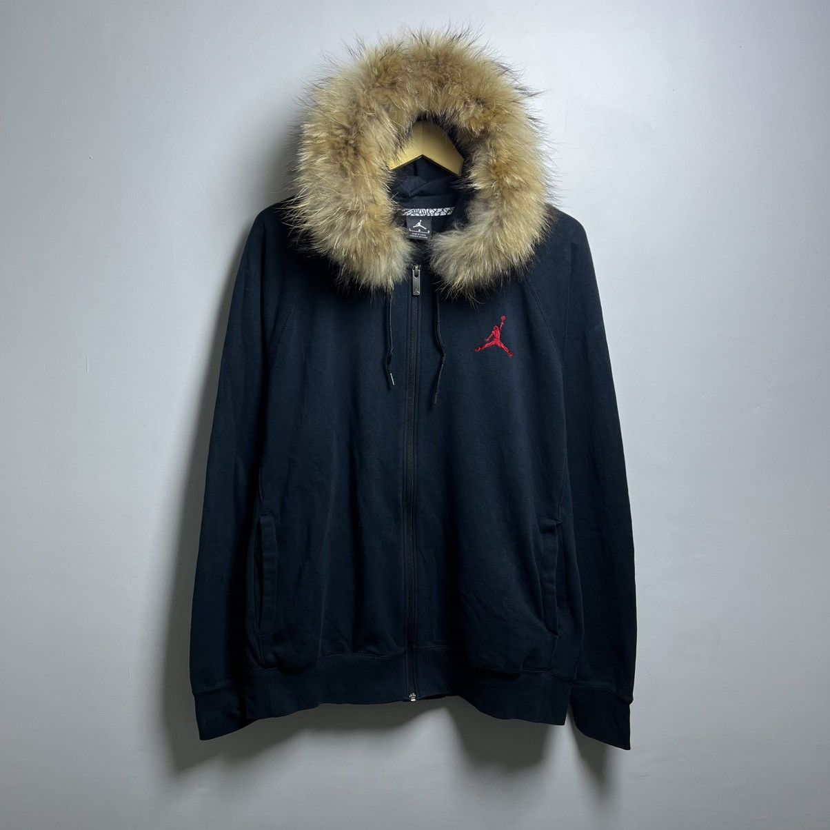 Japanese Brand Michael Jordan Faux Fur Hoodie Ifsixwasnine LGB Style Size US L / EU 52-54 / 3 - 2 Thumbnail