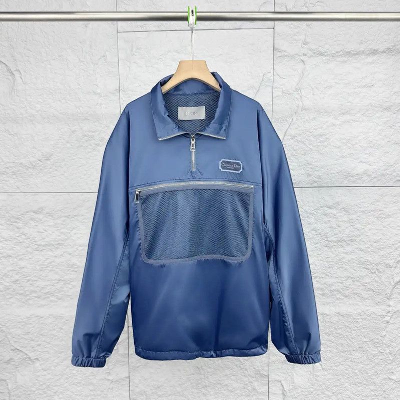 Dior Dior Blue Cotton Men's Jacket 0089 Size US M / EU 48-50 / 2 - 1 Thumbnail