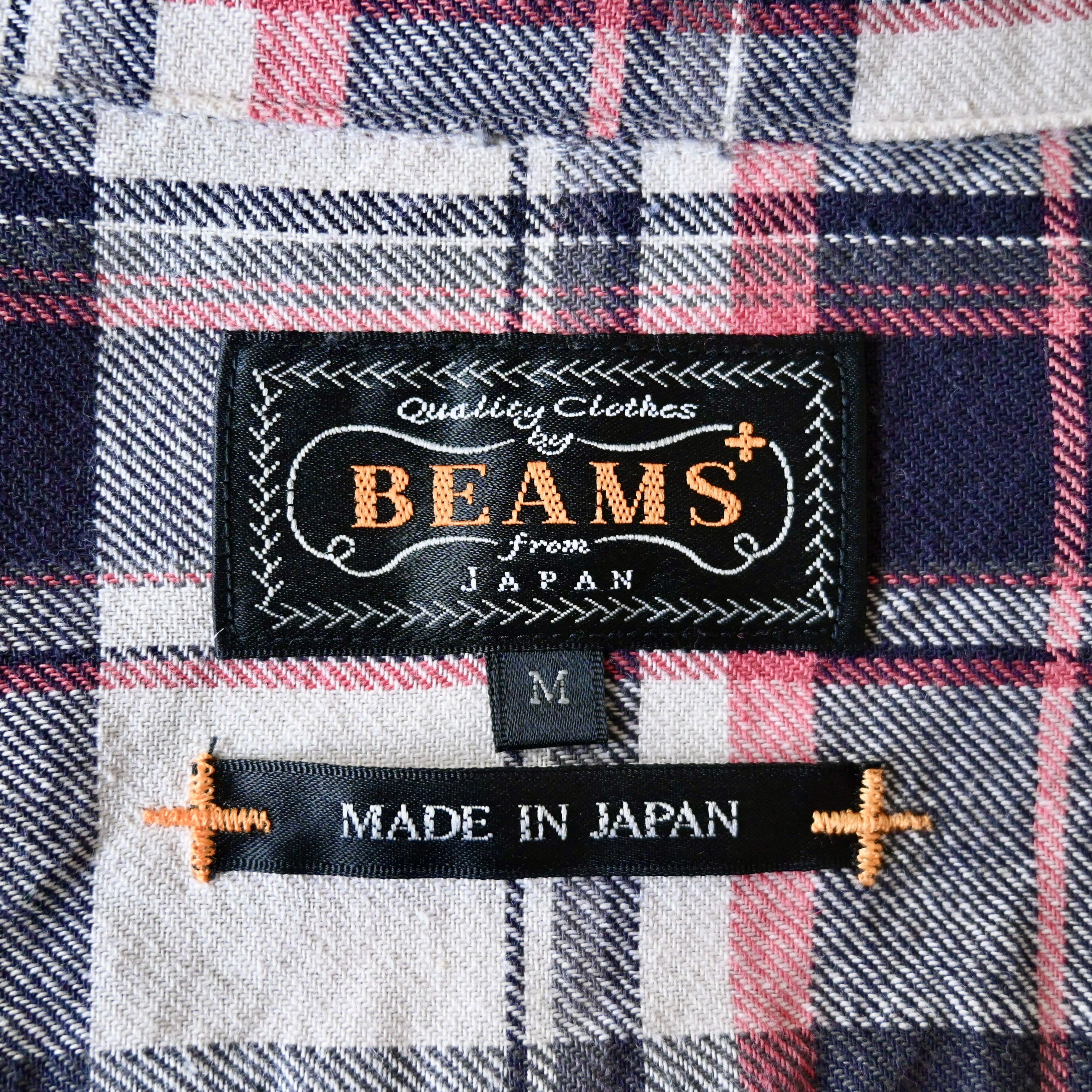 Beams Plus BEAMS Plus 85/15 cotton linen plaid shirt made in Japan Size US M / EU 48-50 / 2 - 12 Thumbnail