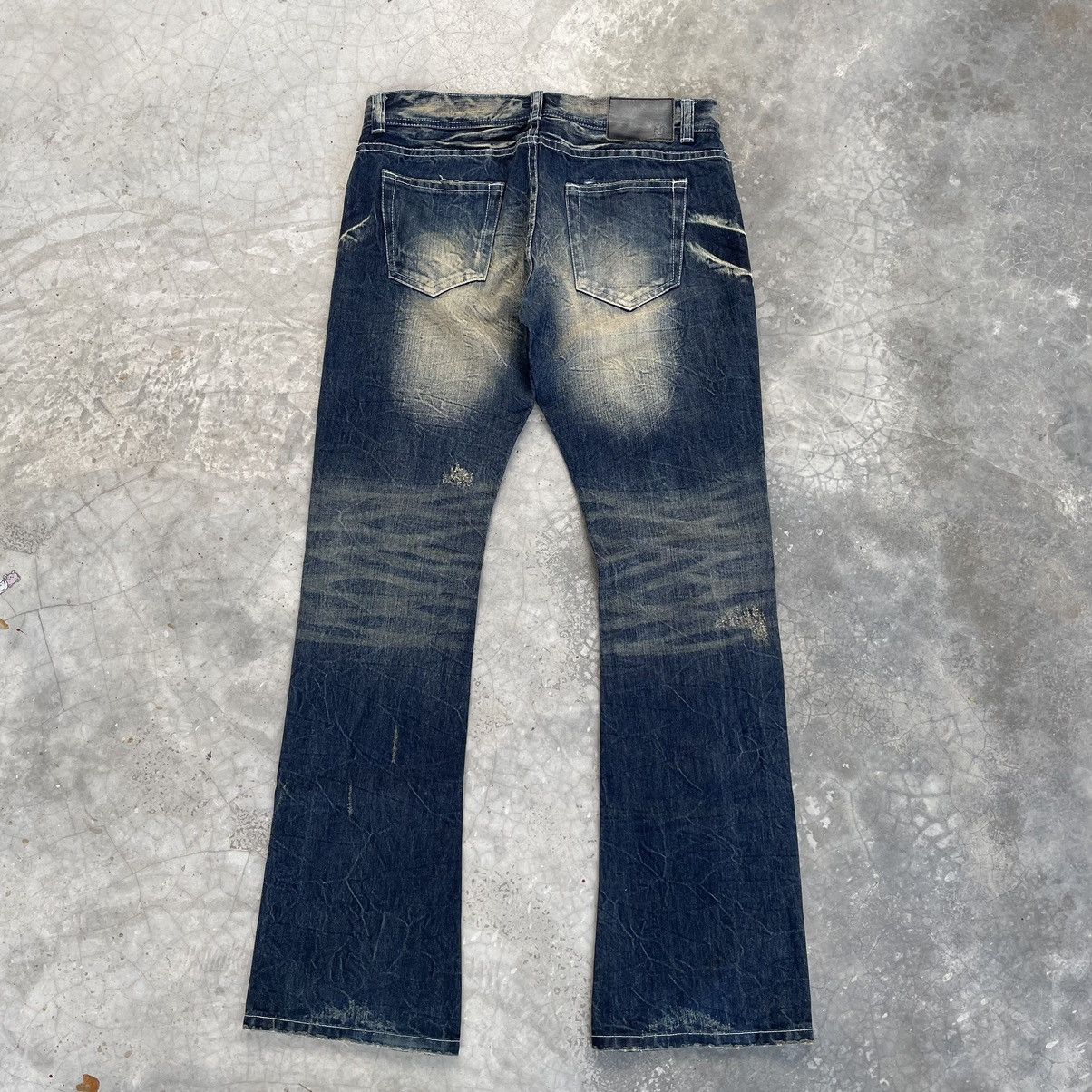 Beauty Beast Vintage Distress La Gate Flare LGB ifsixwasnine Style Denim Size US 33 - 2 Thumbnail
