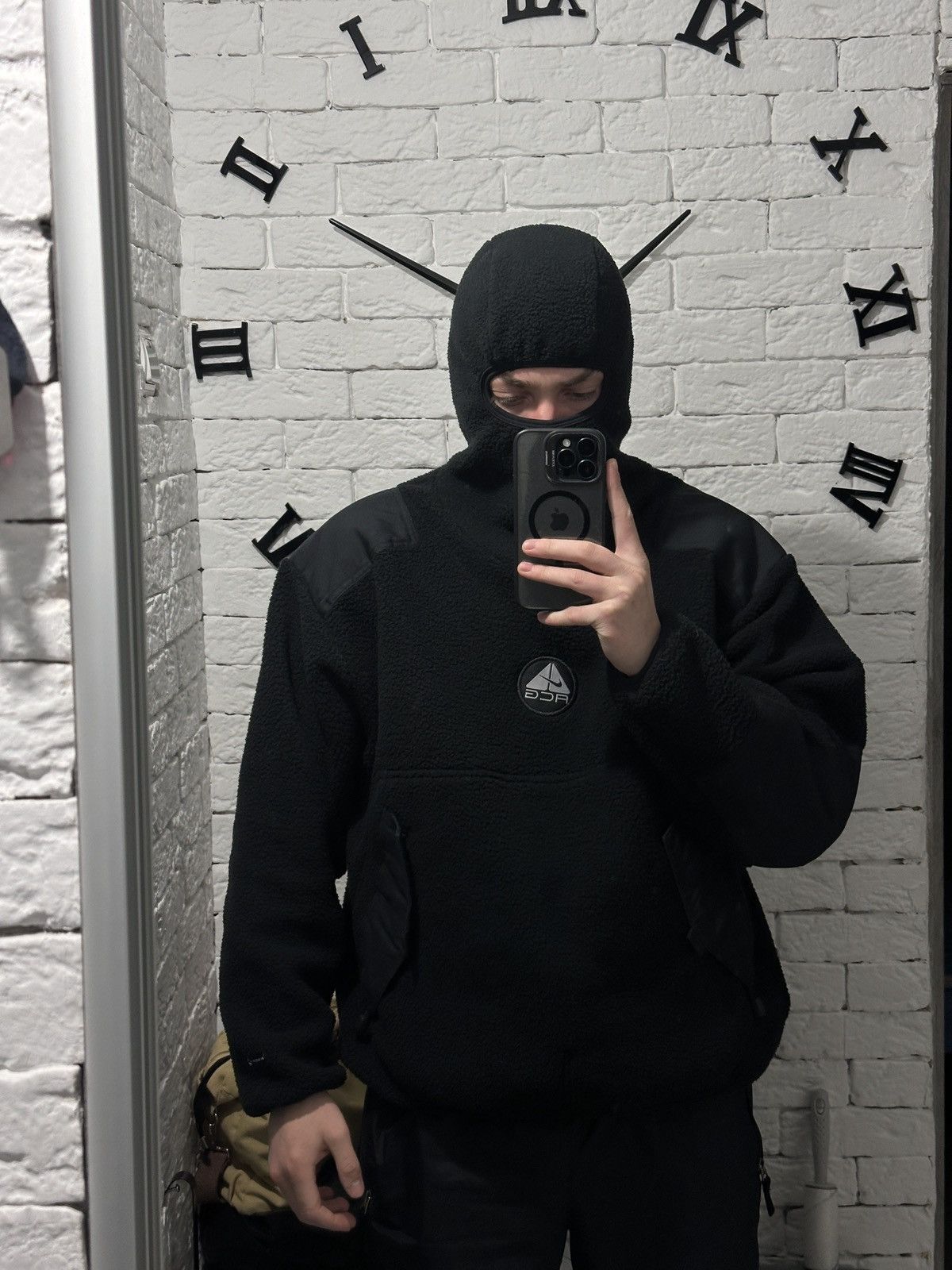 Nike ACG Black Nike ACG Ninja Sherpa Fleece Balaclava Hoodie Size M Size US M / EU 48-50 / 2 - 14 Thumbnail