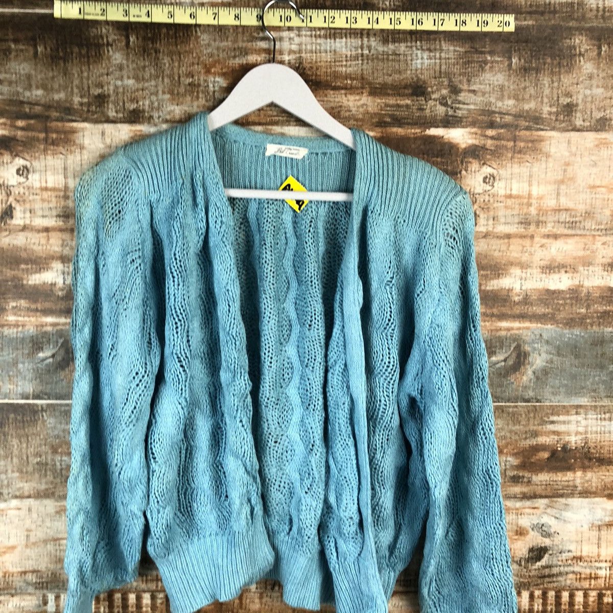 Japanese Brand Bel Good Blue Cardigan Knitwear #A1549 Size M / US 6-8 / IT 42-44 - 5 Thumbnail