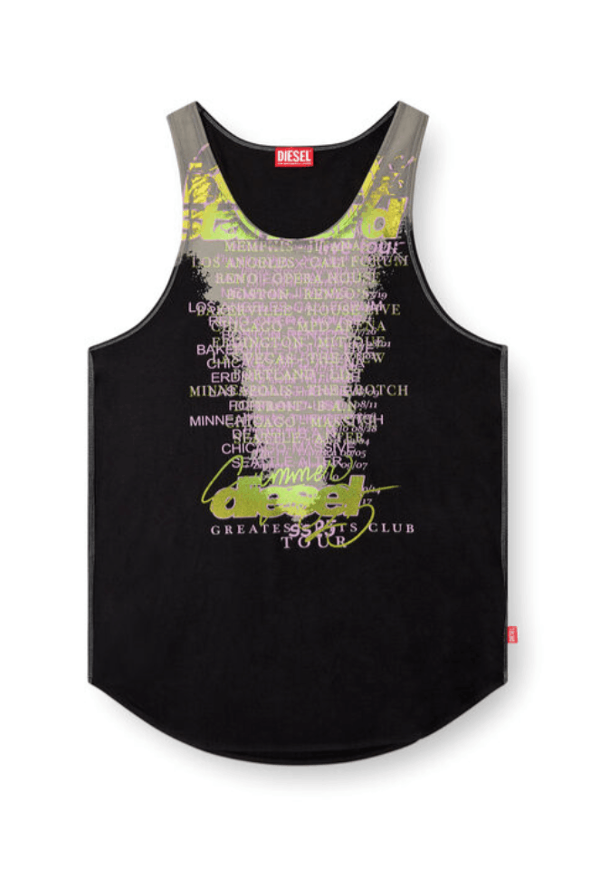 Diesel T-SHAN, Unisex's Tank top with lyrics print in Grey Size US S / EU 44-46 / 1 - 6 Thumbnail