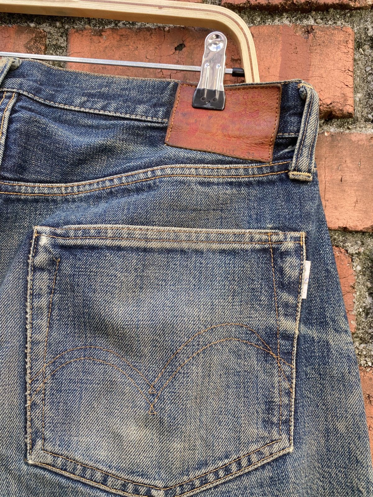 Studio D'Artisan W33x32.5 Studio d'artisan redline distressed made in JAPAN Size US 34 / EU 50 - 3 Thumbnail