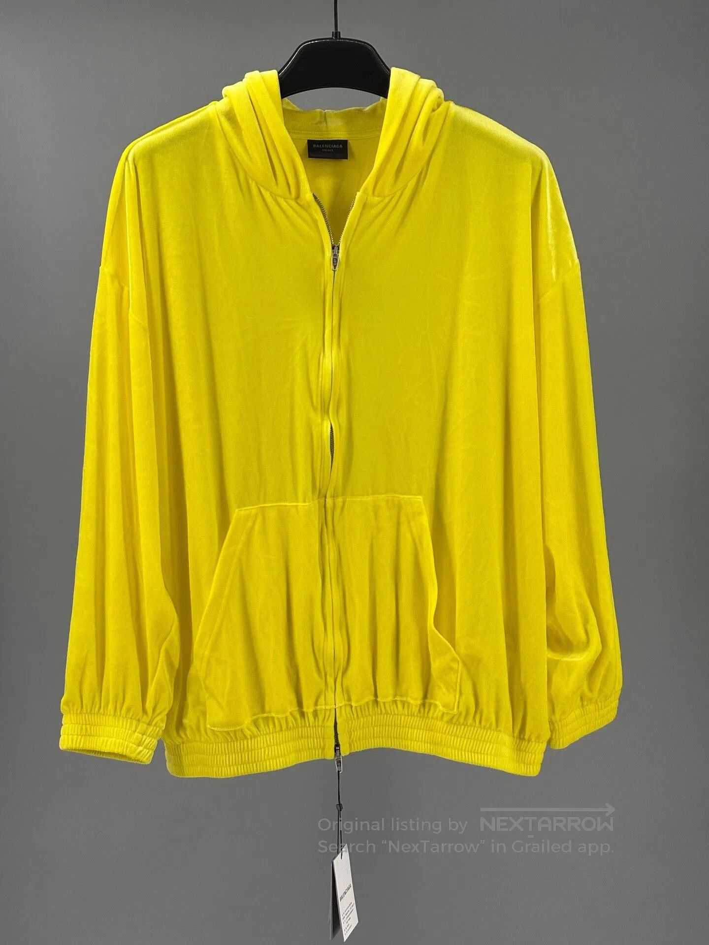 Balenciaga yellow hooded jacket for men and women. Size US S / EU 44-46 / 1 - 1 Thumbnail