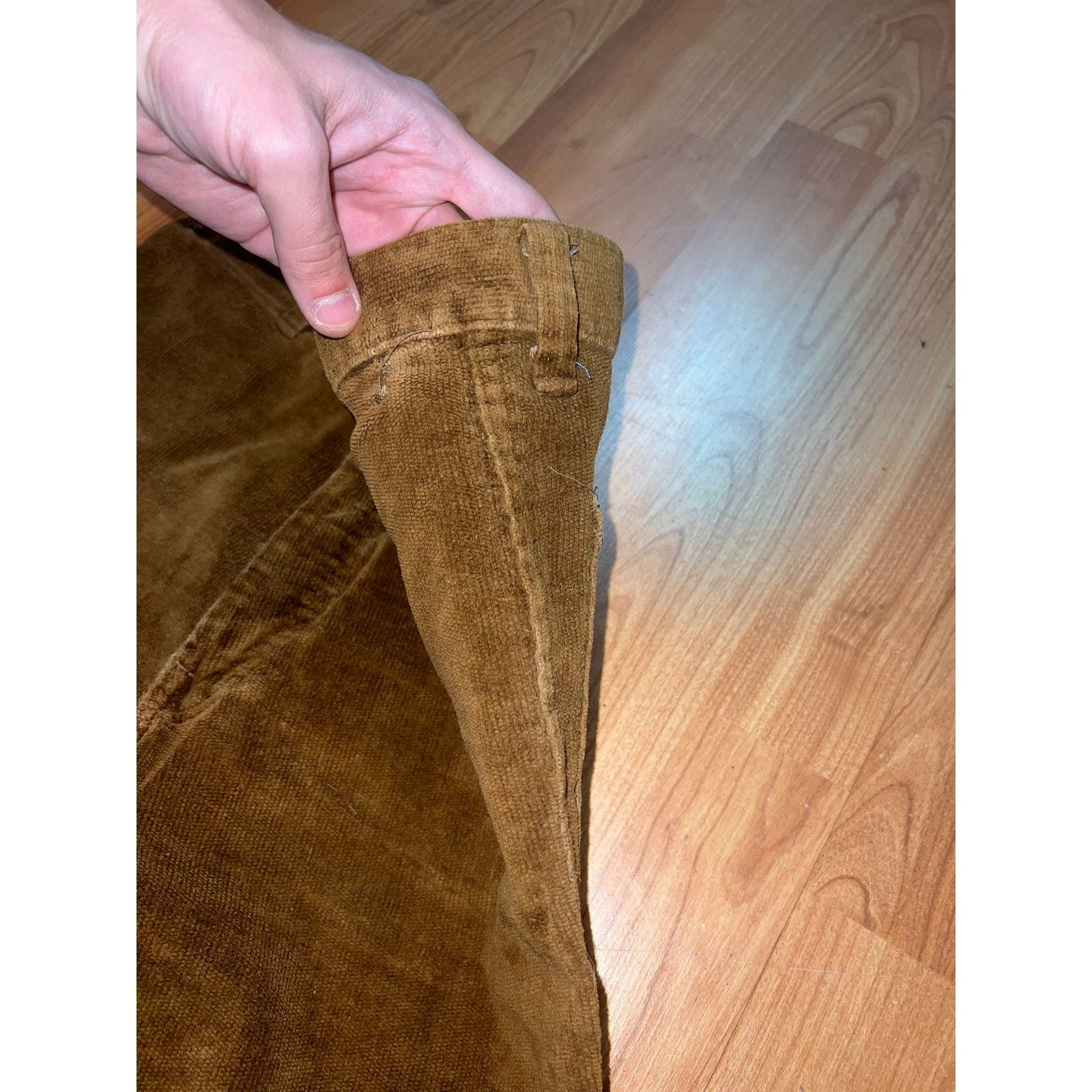 Vintage Womens Vintage Corduroy Pants Bottoms Trousers Baggy Tobias Size 32" / US 10 / IT 46 - 4 Thumbnail
