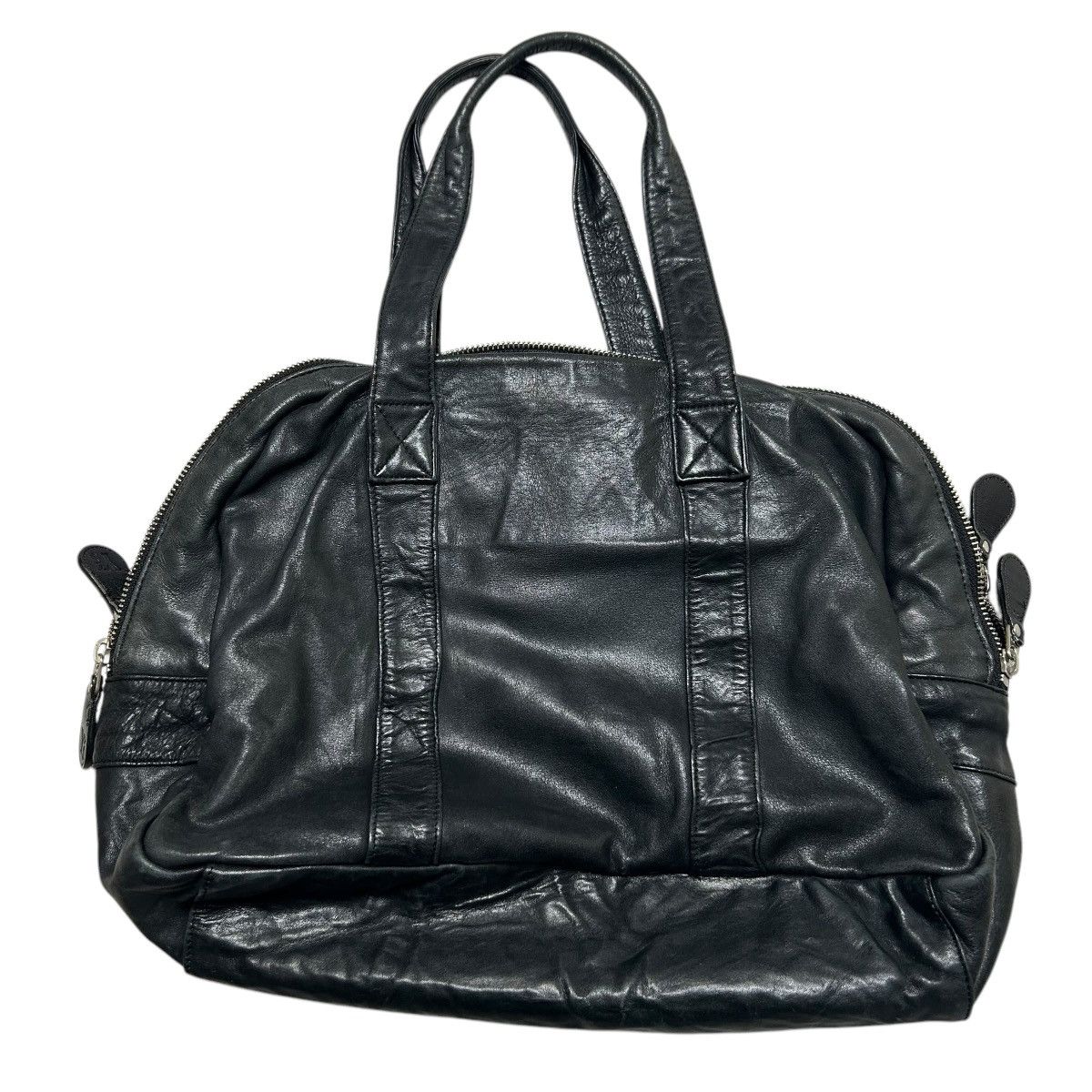 Designer × Vintage × Yohji Yamamoto Vintage Yohji Yamamoto black multi zip leather bag Size ONE SIZE - 15 Thumbnail