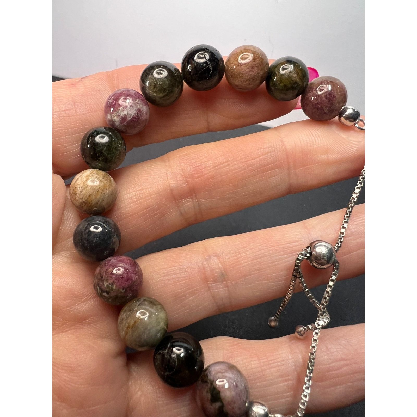 Other Multi tourmaline sterling silver bolo bracelet Size ONE SIZE - 5 Thumbnail