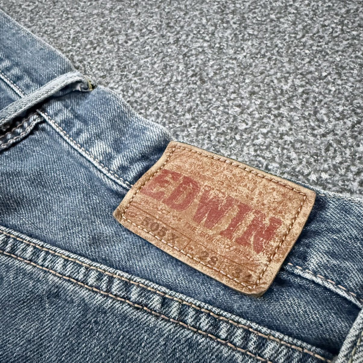 Kapital 🇯🇵 Vintage 90s Selvedge Edwin 505xx Distressed Denim Size US 28 / EU 44 - 9 Thumbnail
