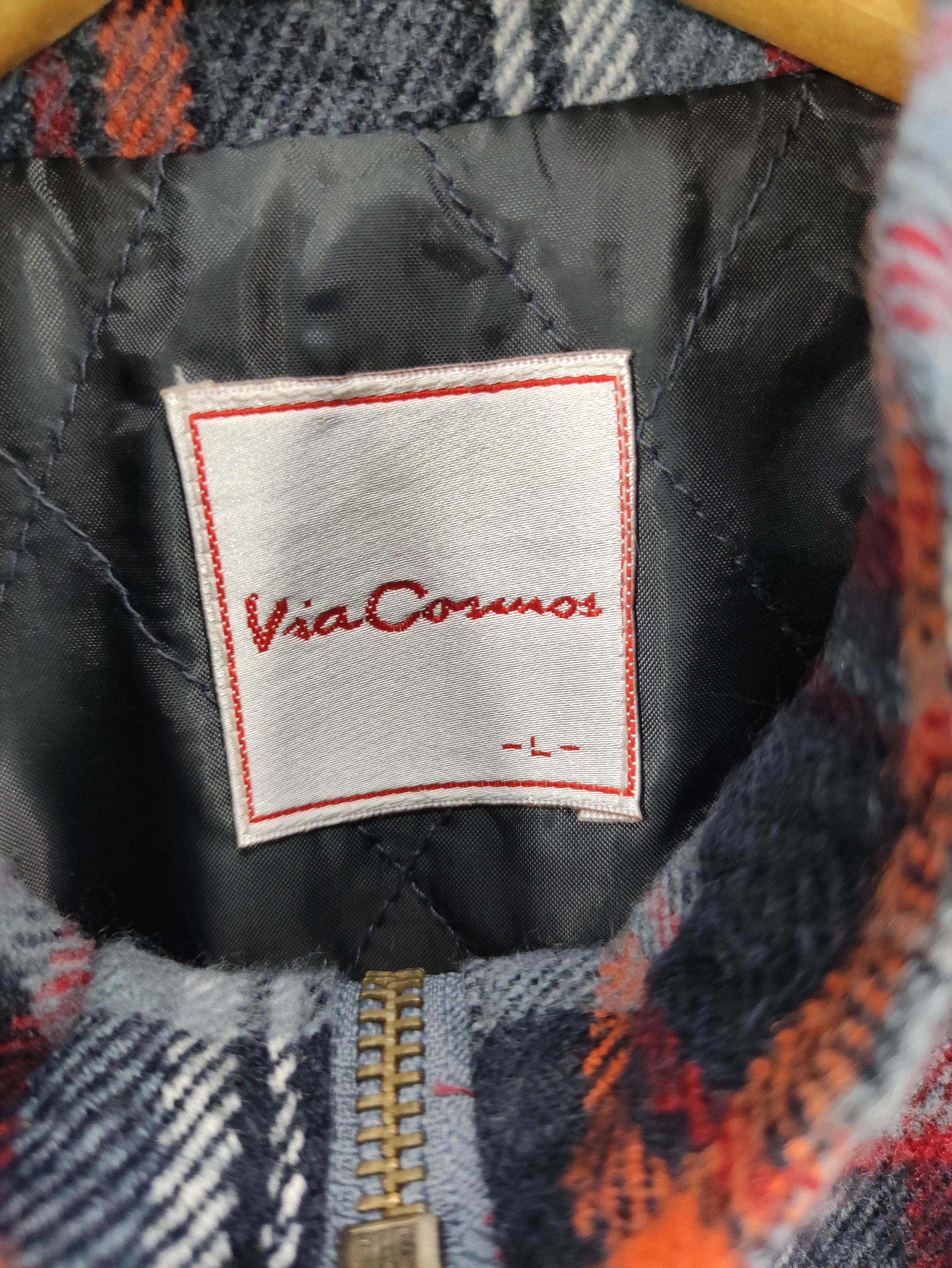 Japanese Brand Vintage Japanese Brand Via Cosmo Flannel Jacket Zipper Size M / US 6-8 / IT 42-44 - 3 Thumbnail
