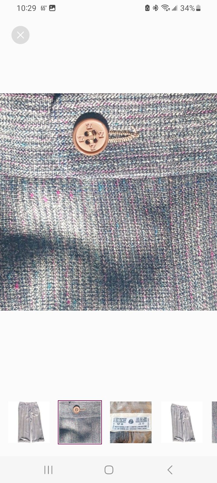 Zanella Zanella Pure Wool Pants, W30" Size US 30 / EU 46 - 2 Thumbnail