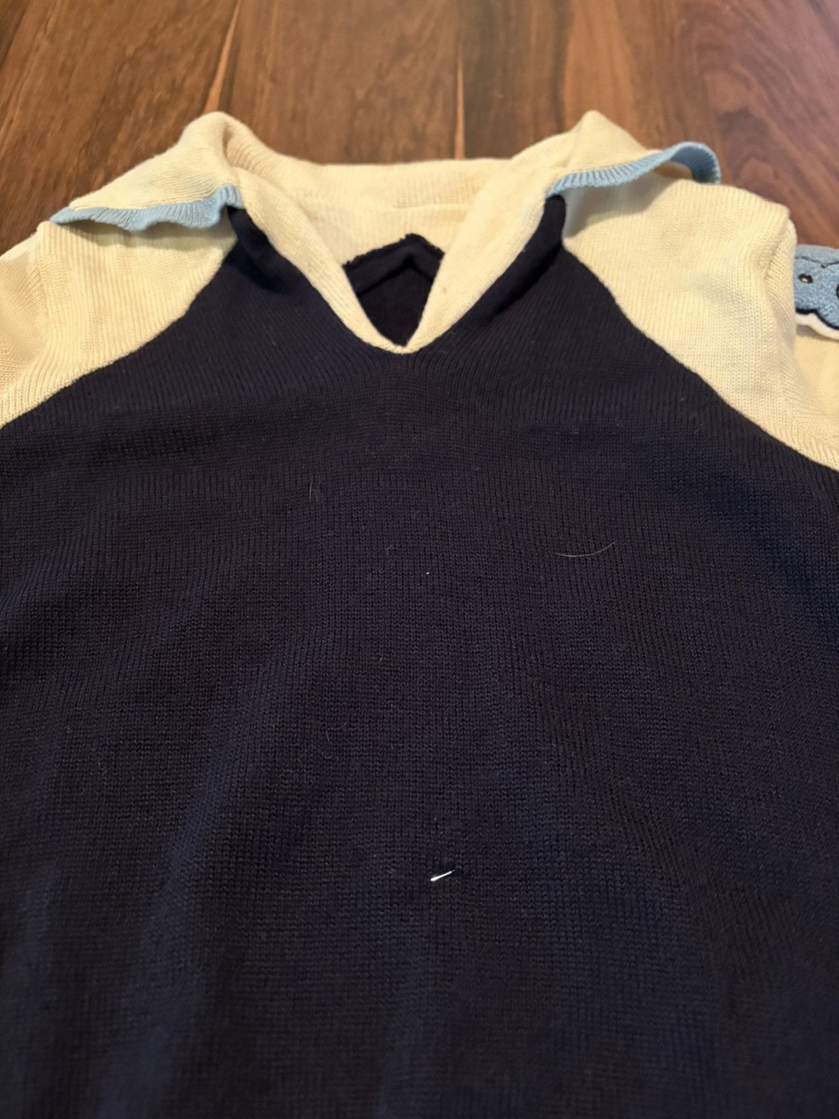 Vintage Vintage vneck collared sweater Size US M / EU 48-50 / 2 - 2 Thumbnail