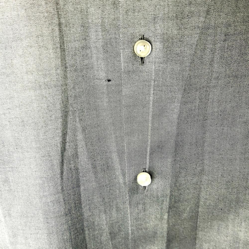 Hugo Boss Slim Fit - BOSS -sz15.5-Silver Grey-100% Ctn Travel Fabric Size 38R - 8 Thumbnail