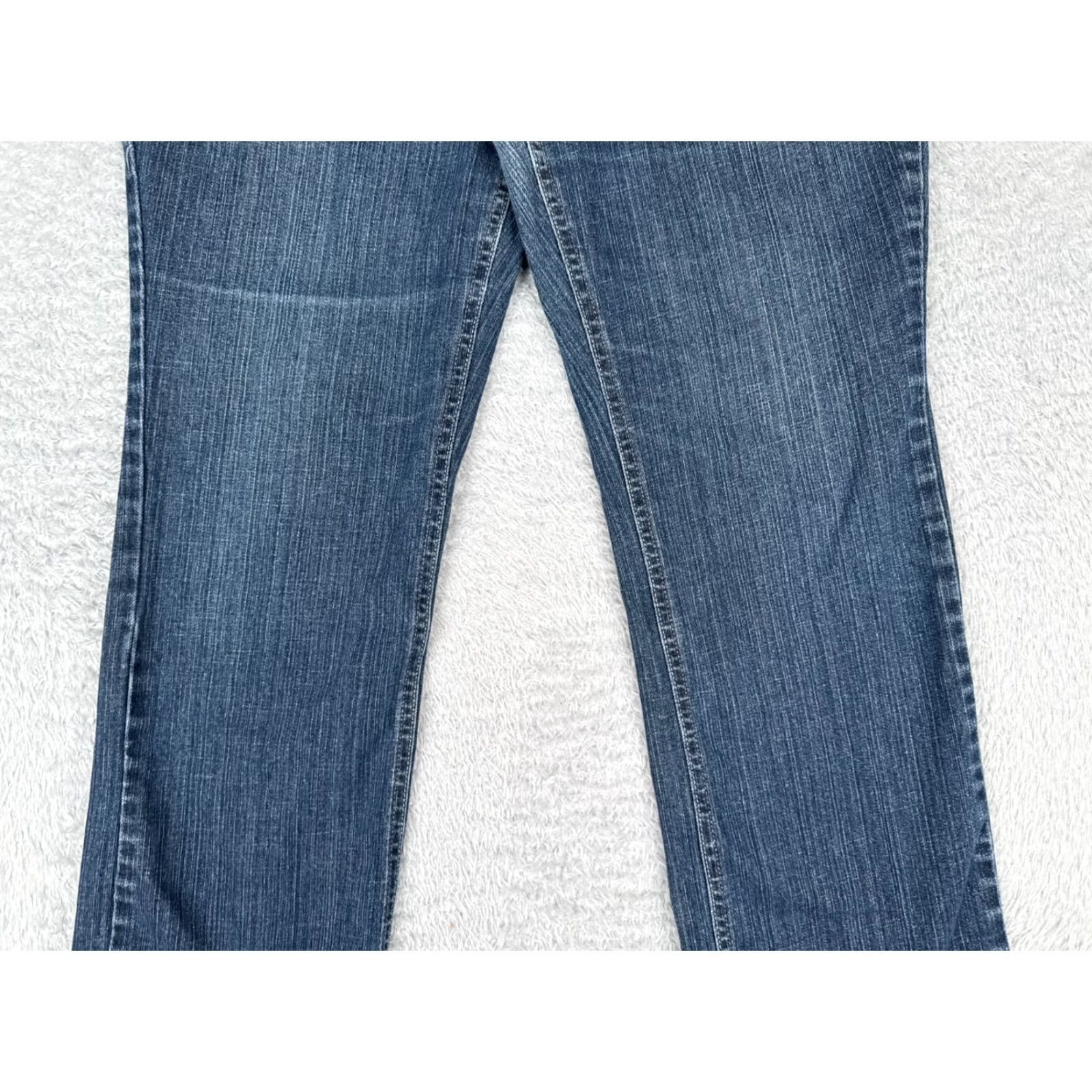 Faded Glory VINTAGE Faded Glory Women's Jeans Straight Fit 12 Blue Denim Cotton Stretch 32x30 Size 34" / US 12 / IT 48 - 3 Thumbnail